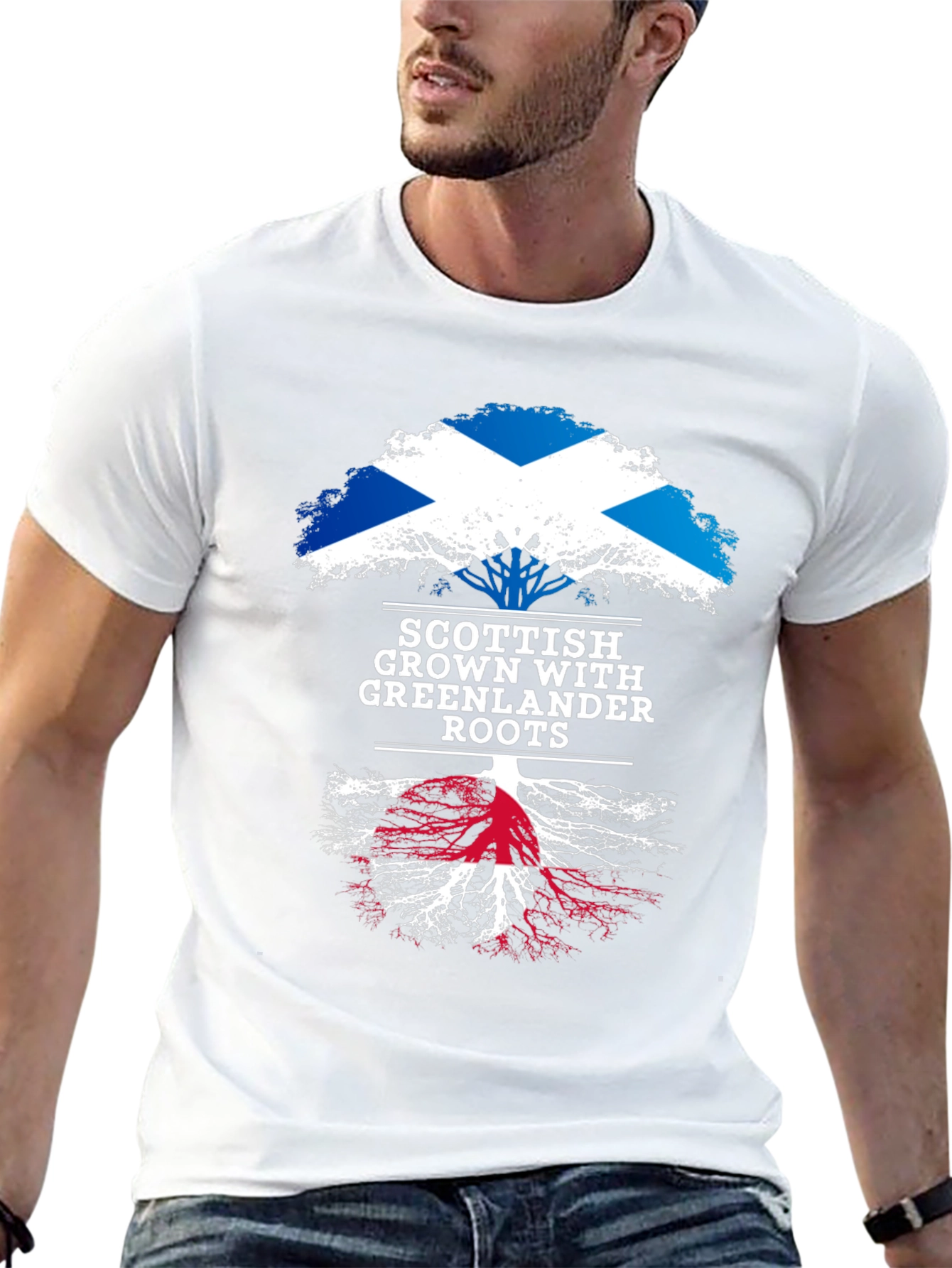 Scottish Grown with Greenlander Roots T-Shirt