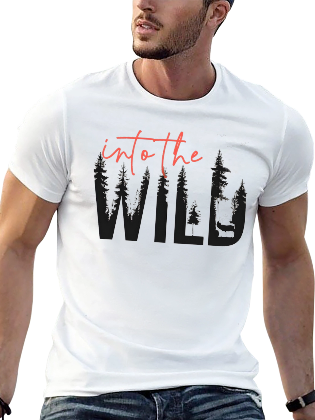 Into The Wild Graphic Tee - Black Unisex T-Shirt