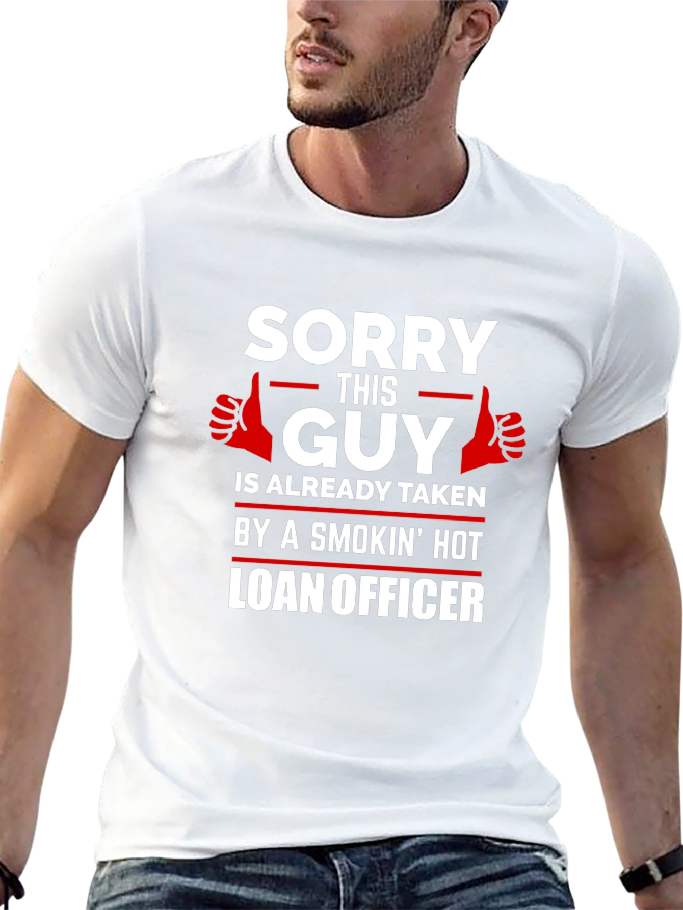 Sorry This Guy Is Taken Funny Graphic T-Shirt