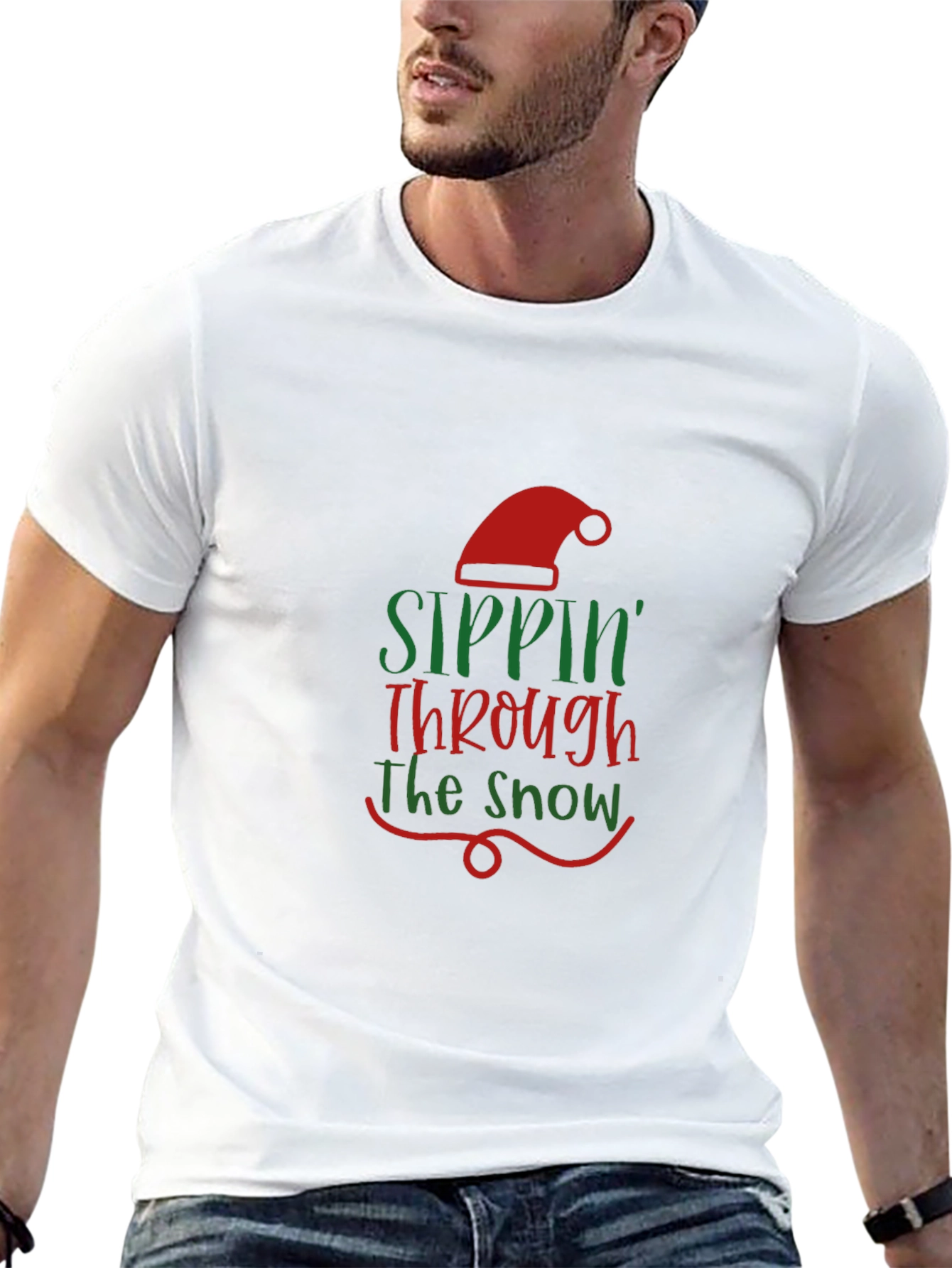 Sippin Through the Snow Holiday T-Shirt