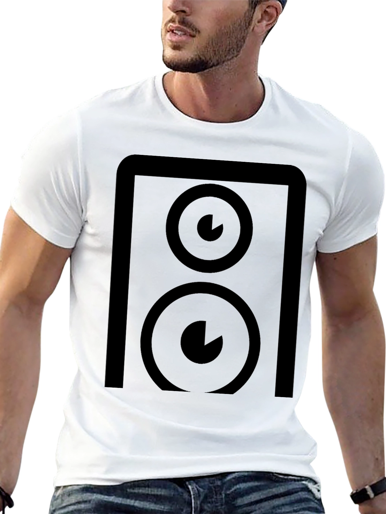 Speaker Graphic Black T-Shirt