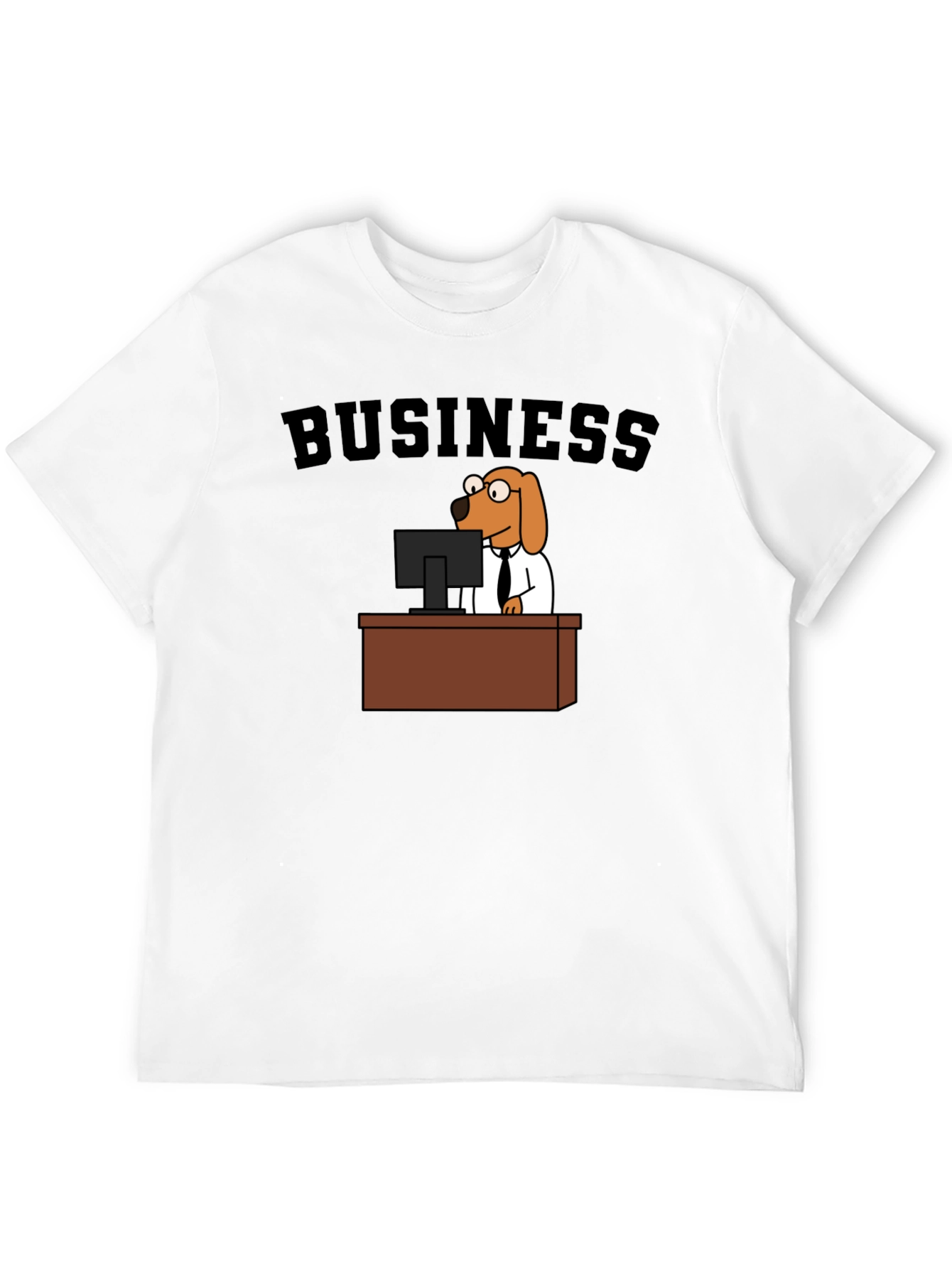 Business Dog Black T-Shirt