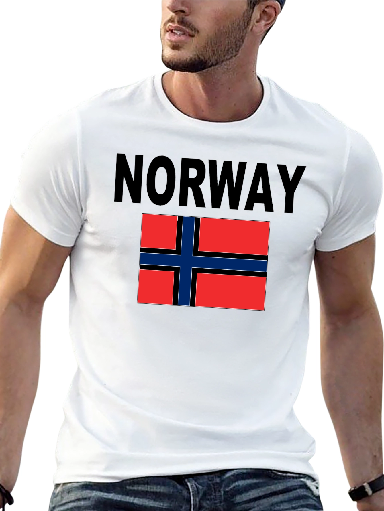 Norway Flag Graphic T-Shirt | Travel Souvenir