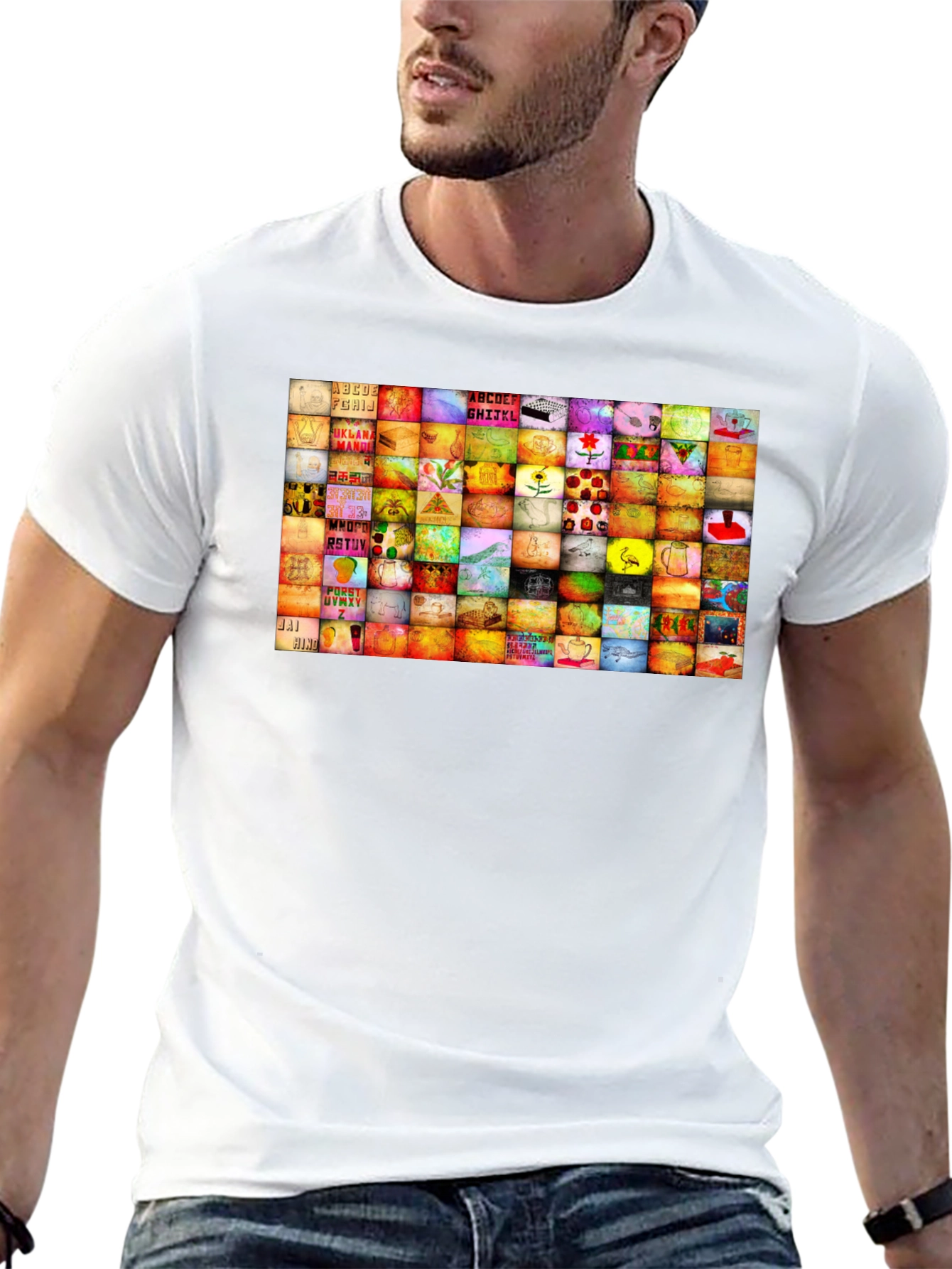 Spongebob Squarepants Collage Graphic T-Shirt