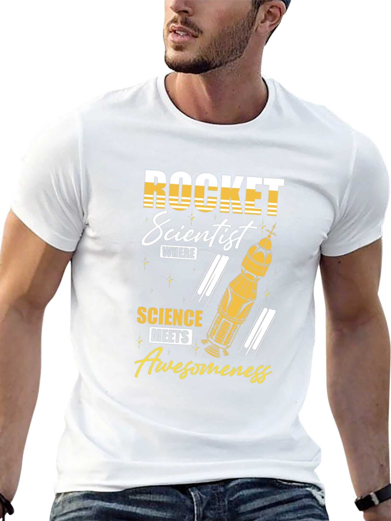 Rocket Scientist Graphic Tee - Science Awesomeness T-Shirt