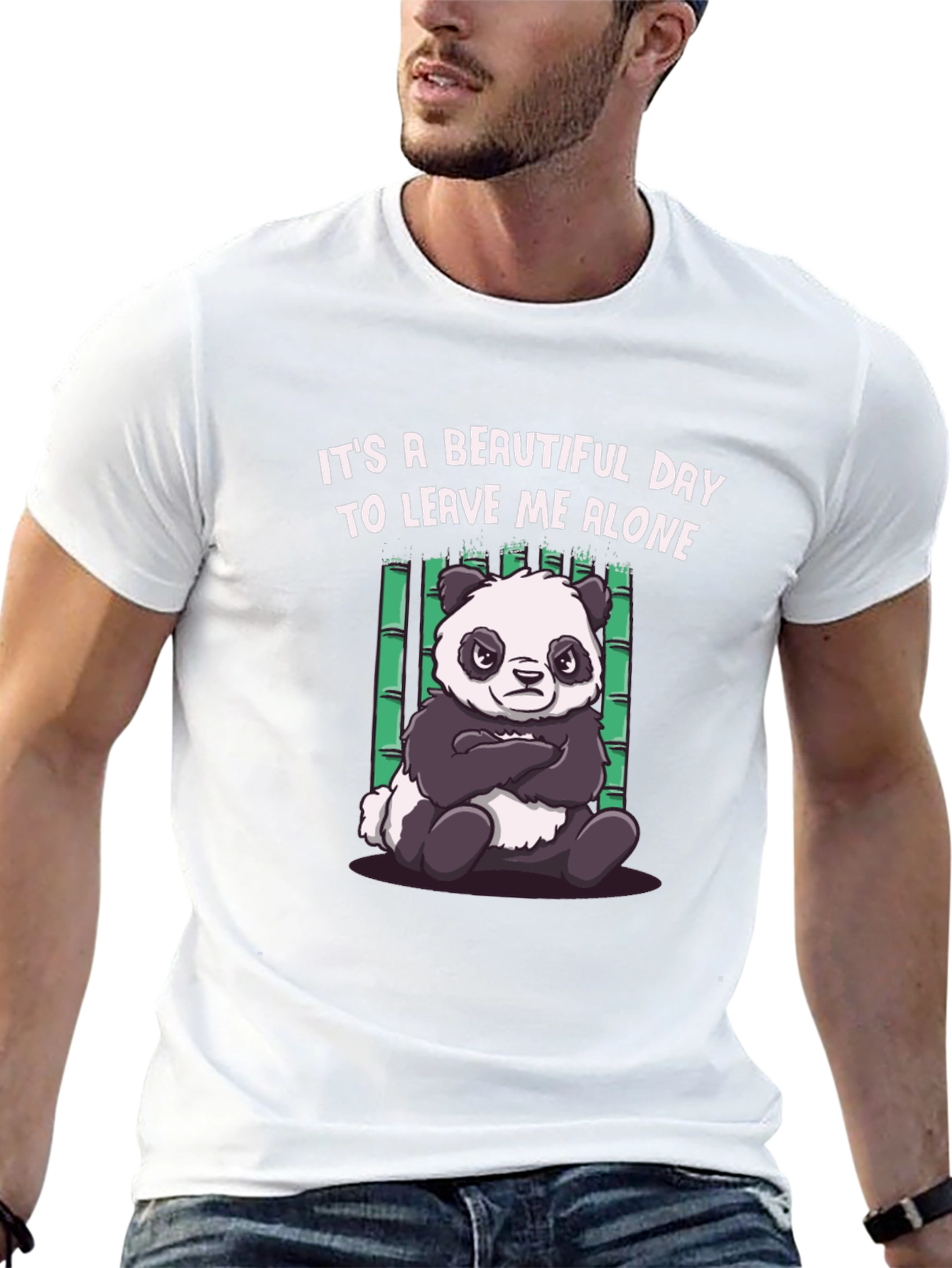 Grumpy Panda Graphic Tee - Leave Me Alone T-Shirt