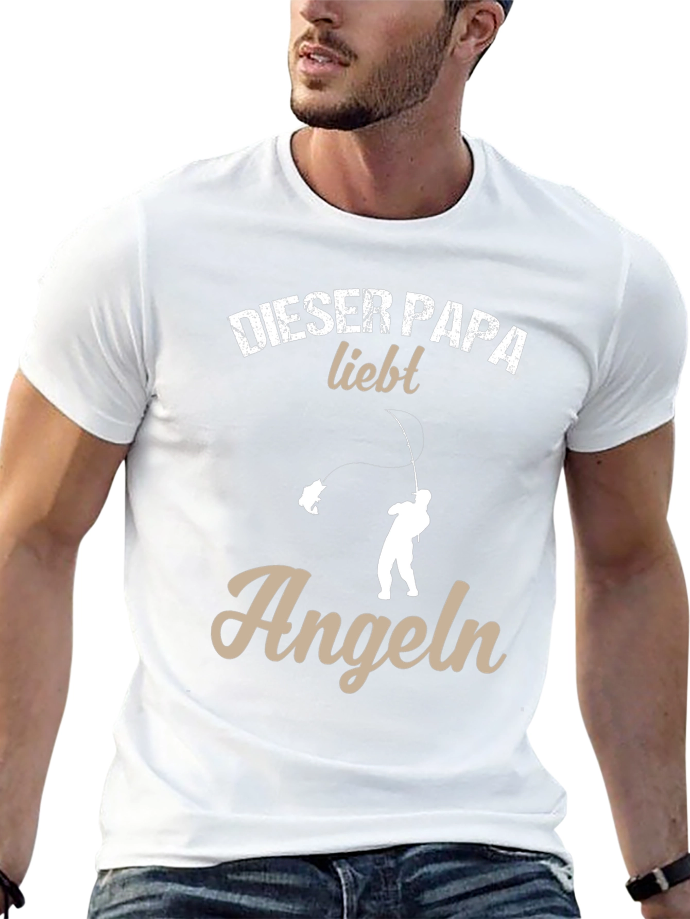 Dieser Papa Liebt Angeln Fishing T-Shirt