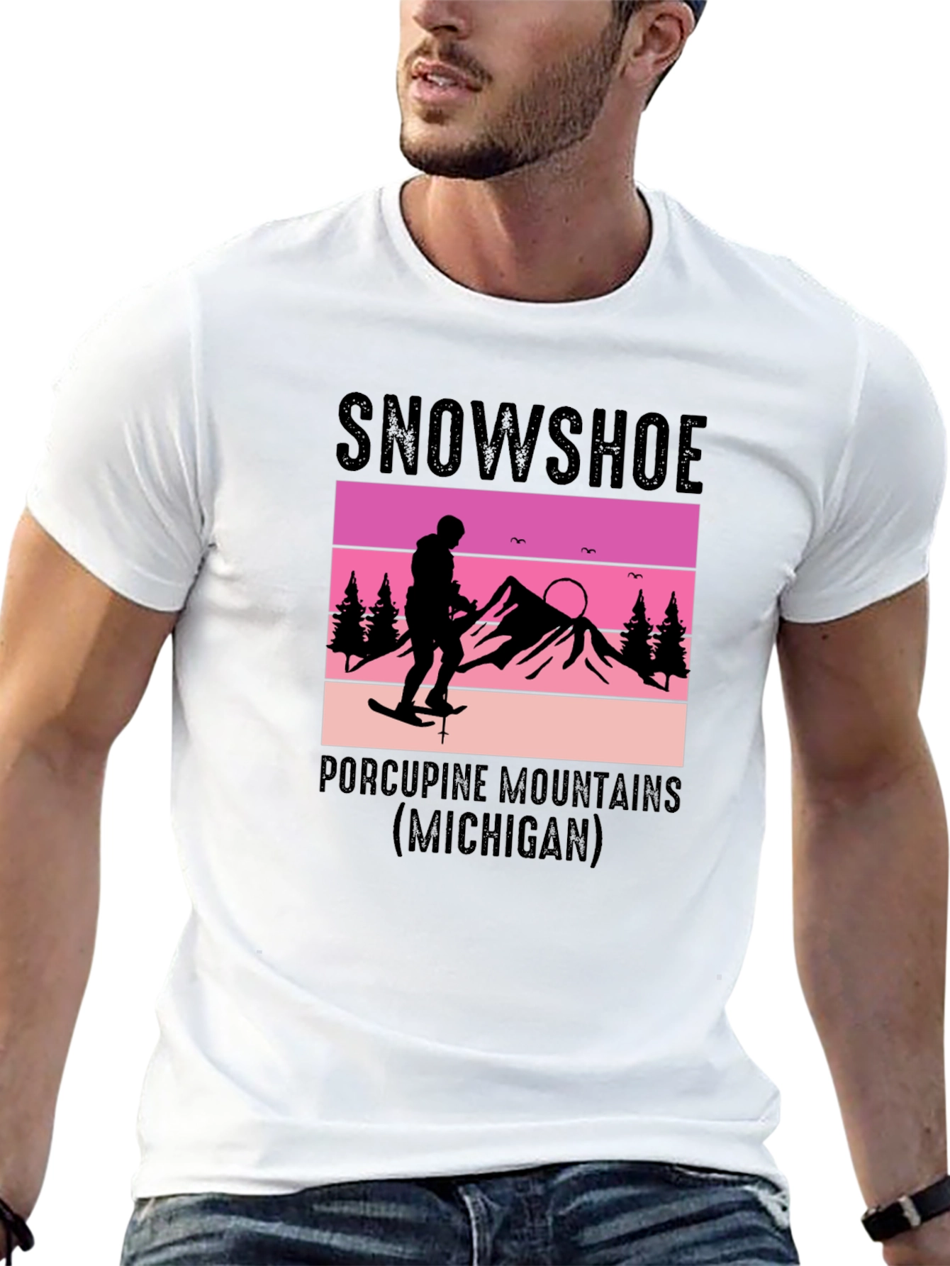 Snowshoe Porcupine Mountains Graphic T-Shirt