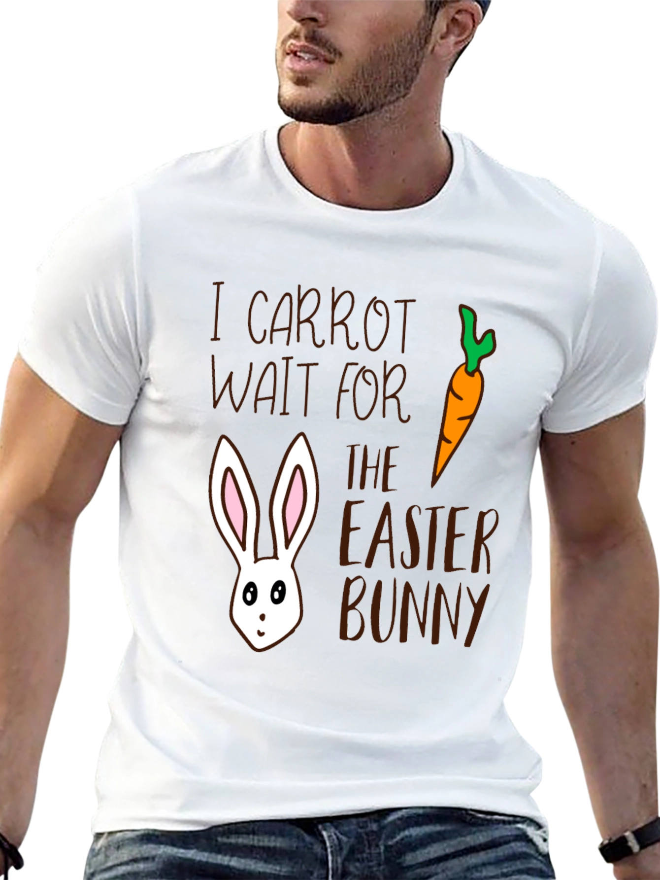 Easter Bunny Carrot Graphic T-Shirt