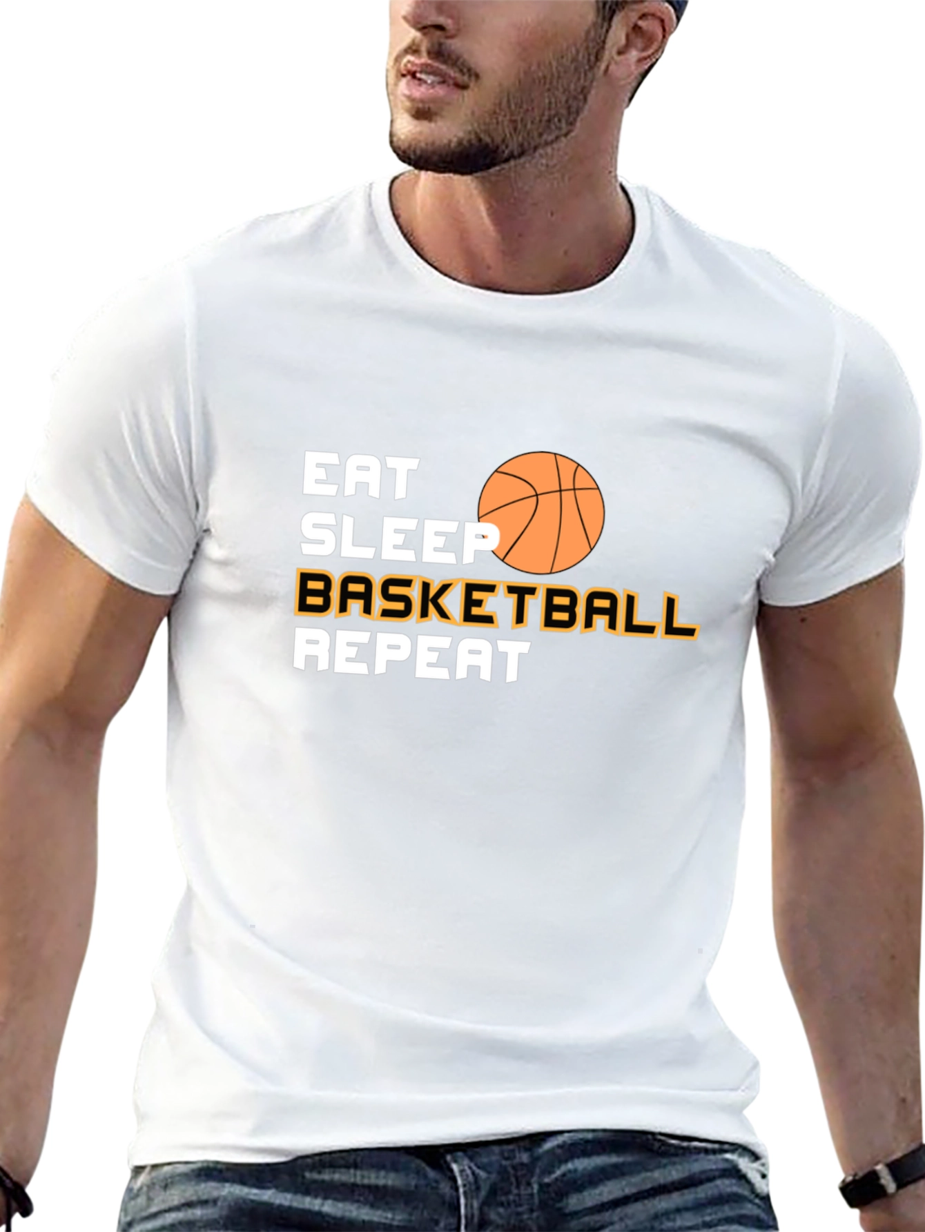 Eat Sleep Basketball Repeat T-Shirt