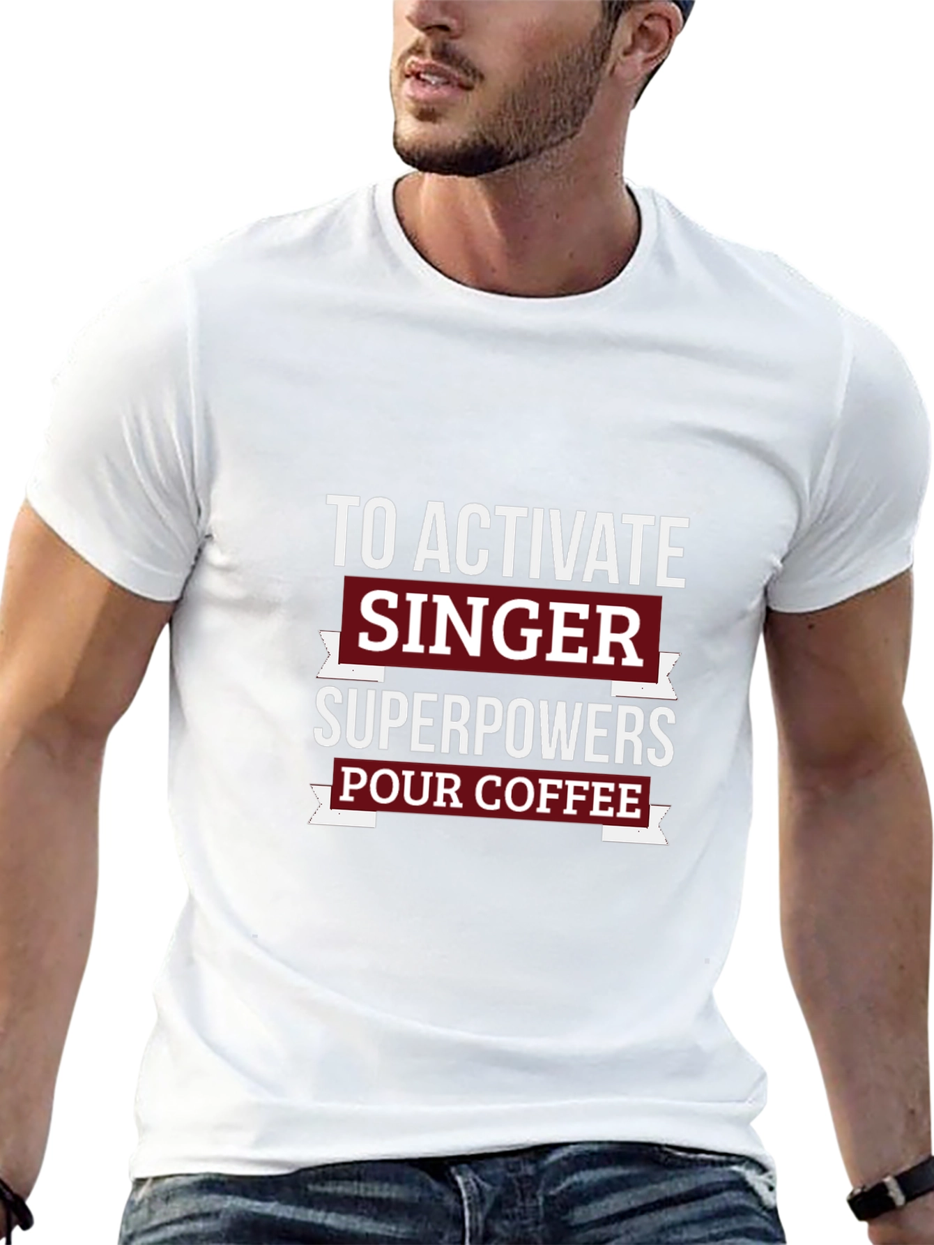 Singer Superpowers Coffee T-Shirt