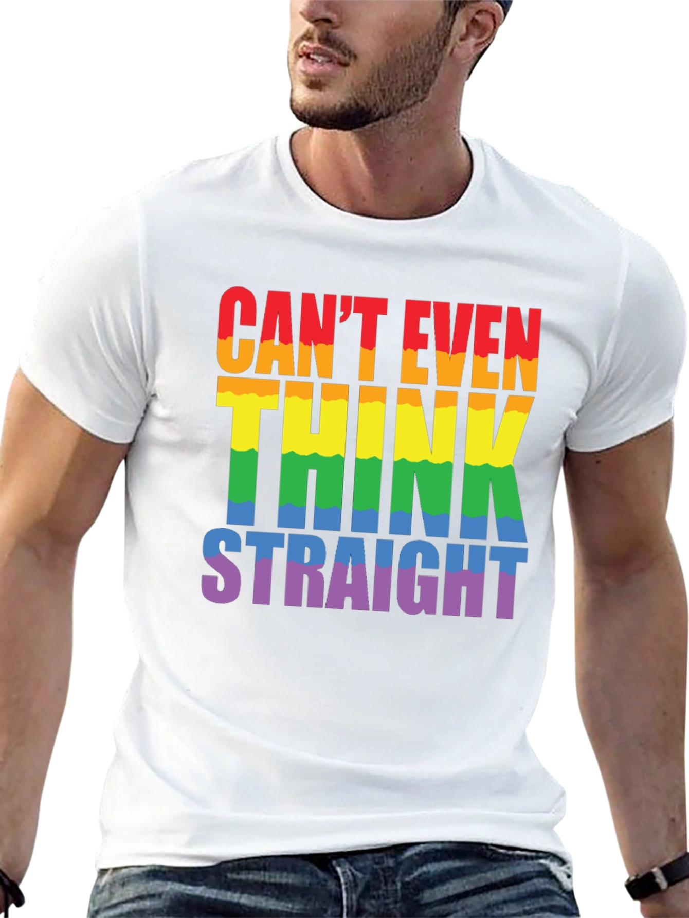 Cant Even Think Straight LGBTQ+ Pride T-Shirt