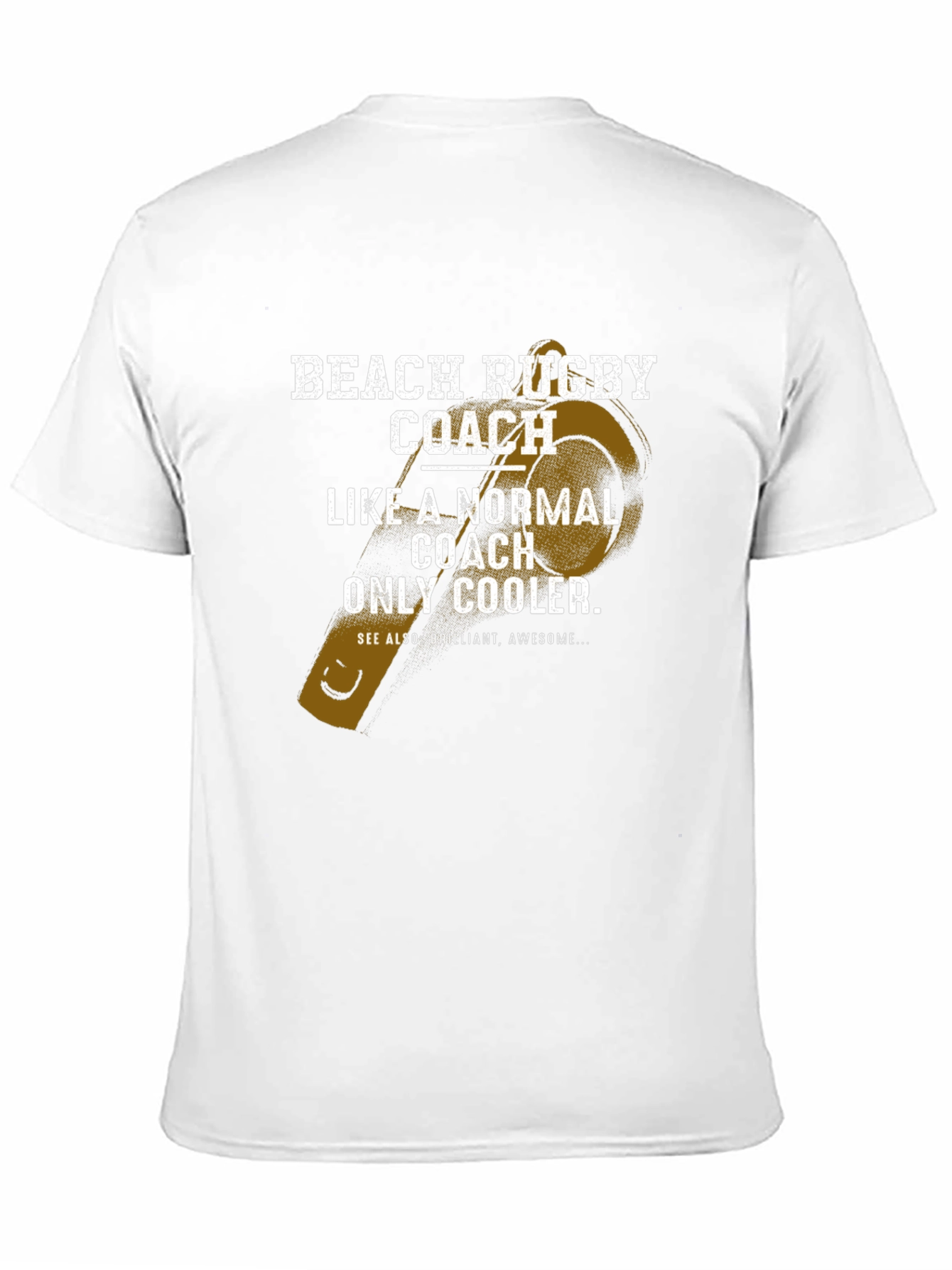 Beach Rugby Coach T-Shirt - Cool Graphic Tee