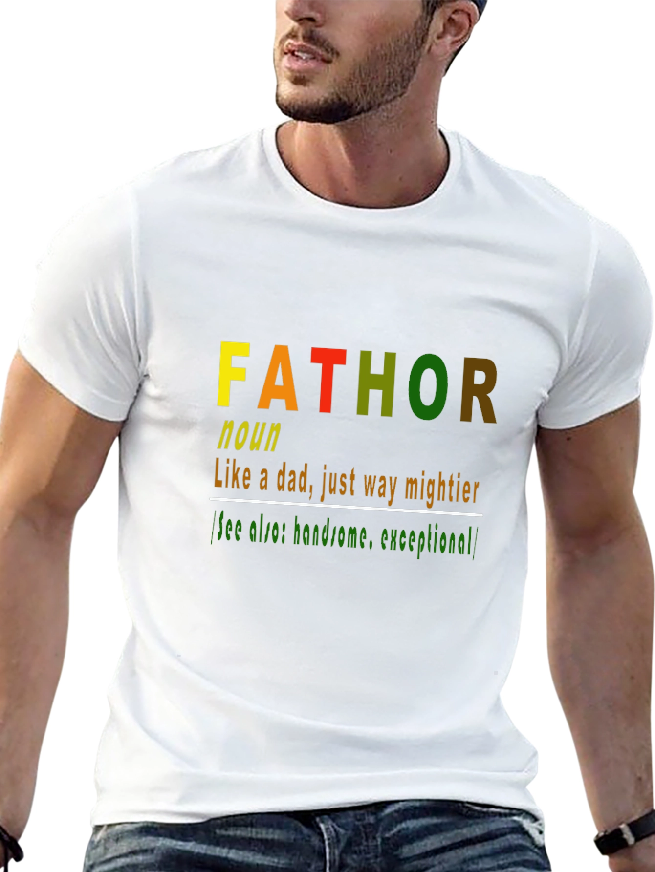 Fathor Definition T-Shirt - Mighty Dad Humor