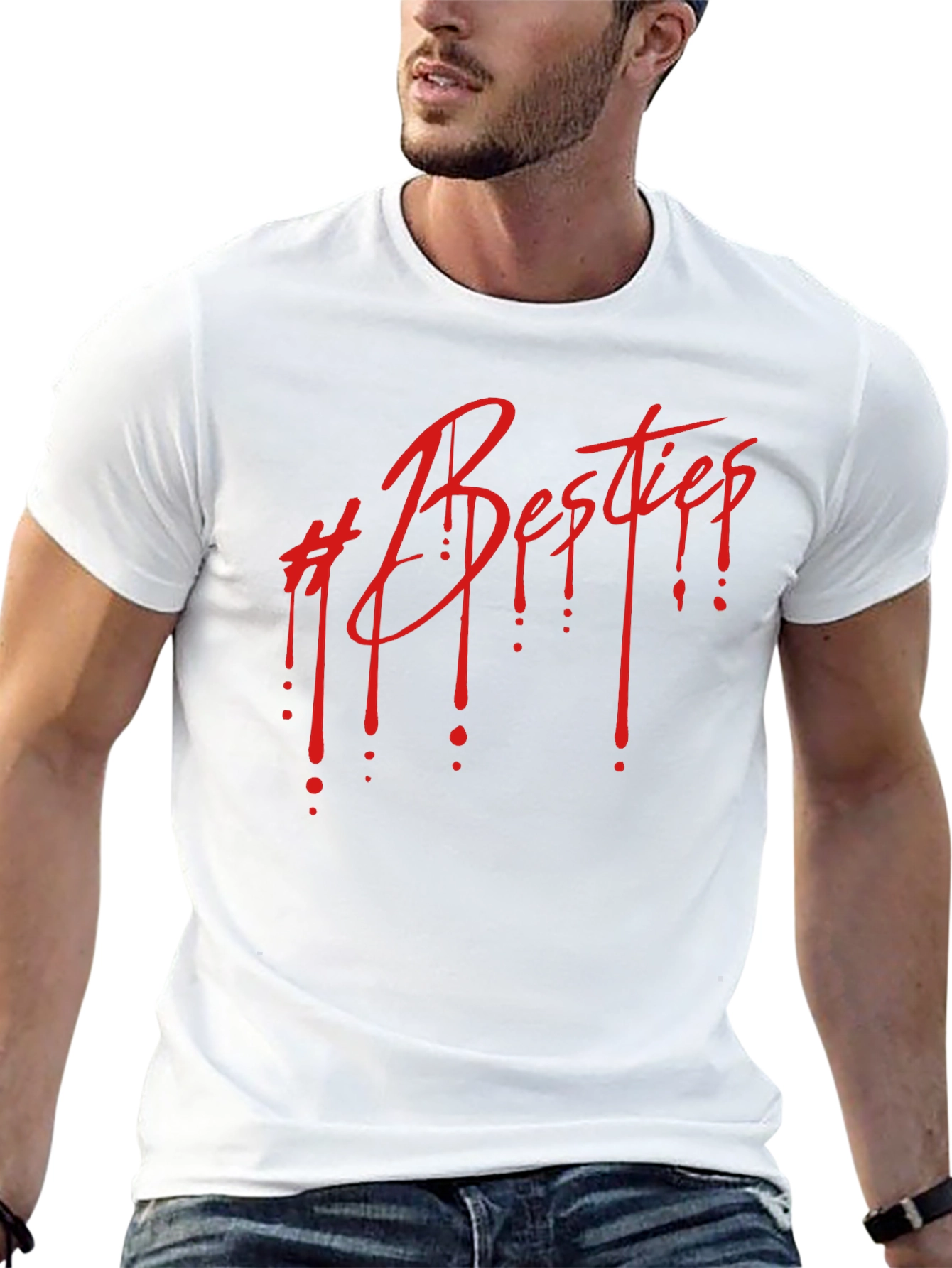 Besties Drip Graphic Tee - Black Unisex T-Shirt