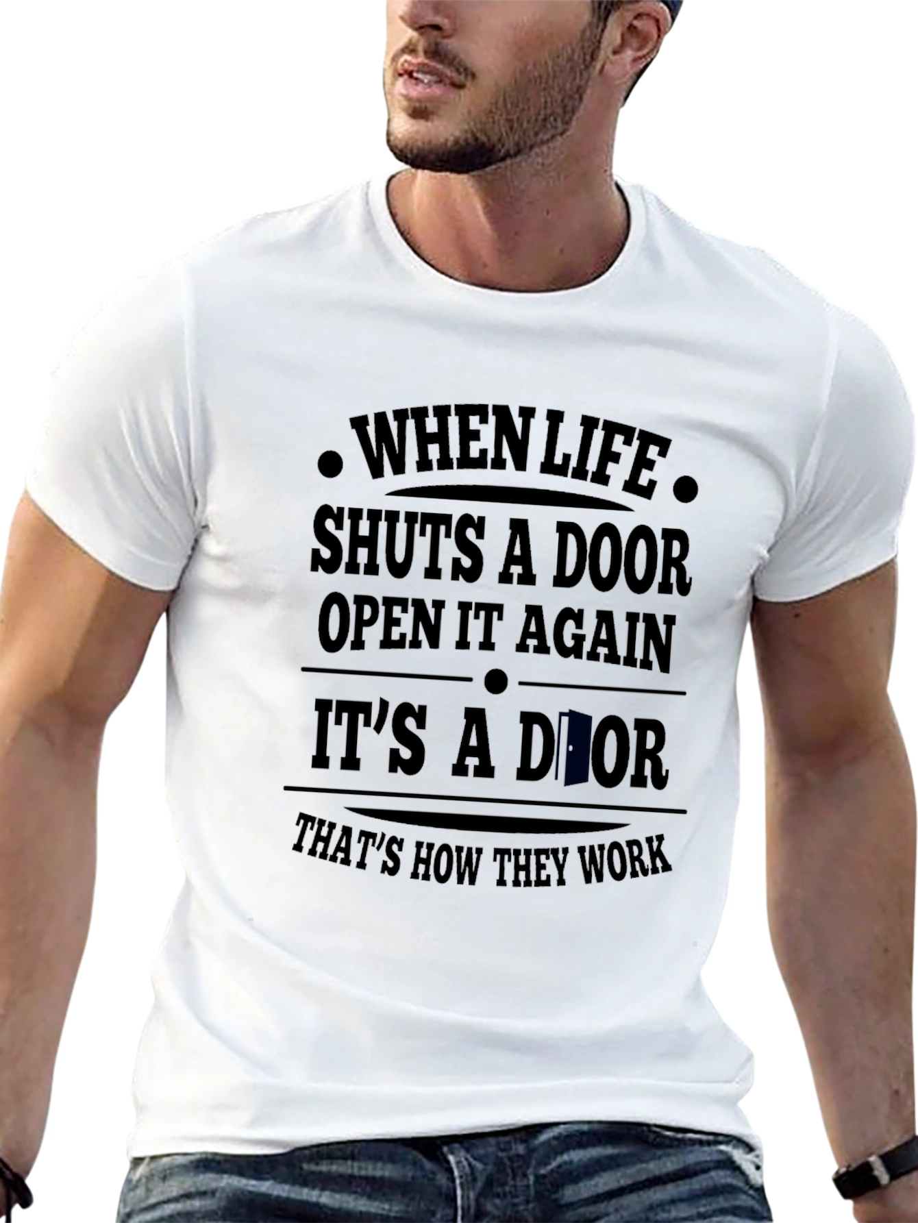 Humorous Door Graphic Tee