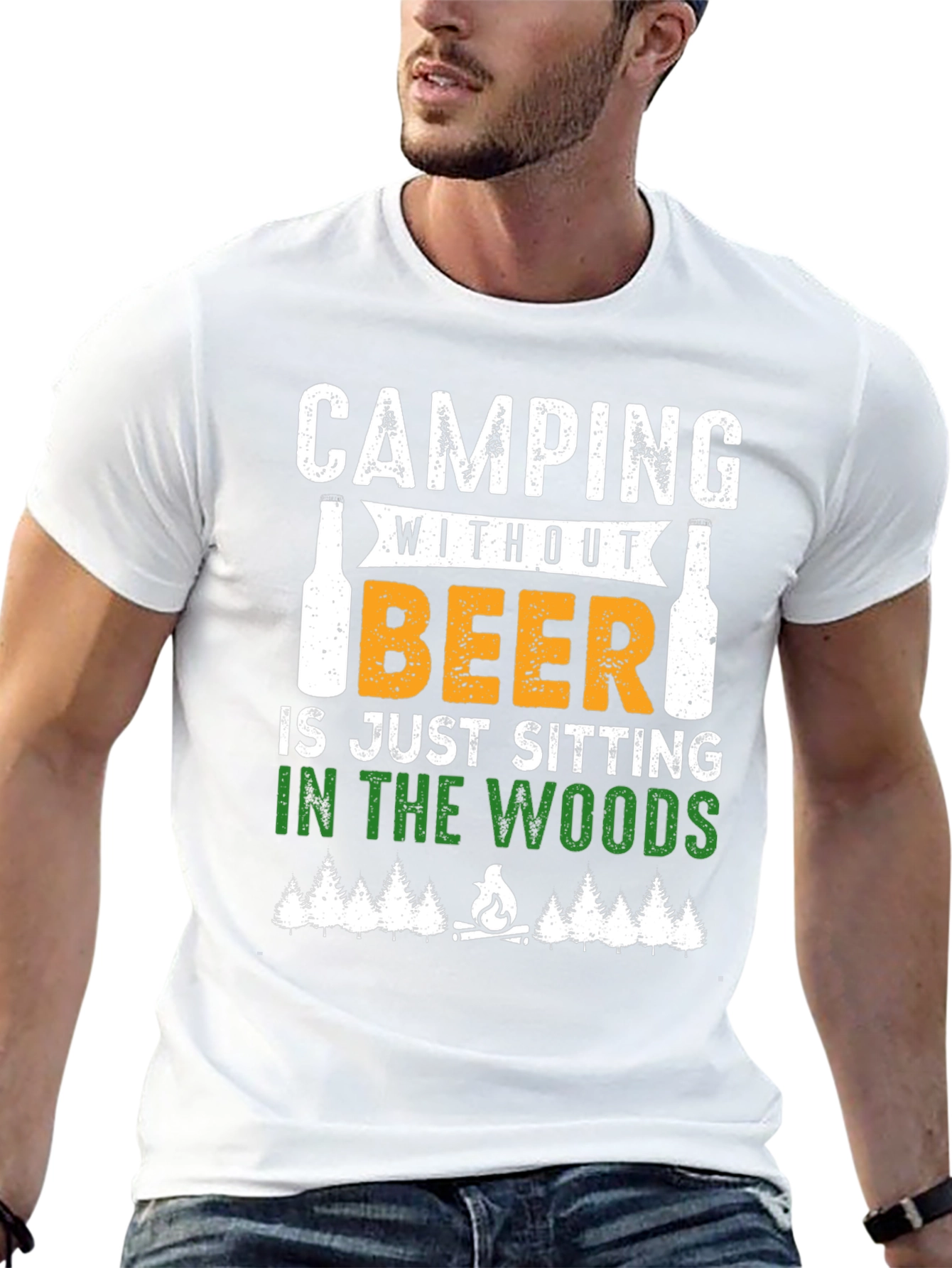 Camping Without Beer Graphic T-Shirt