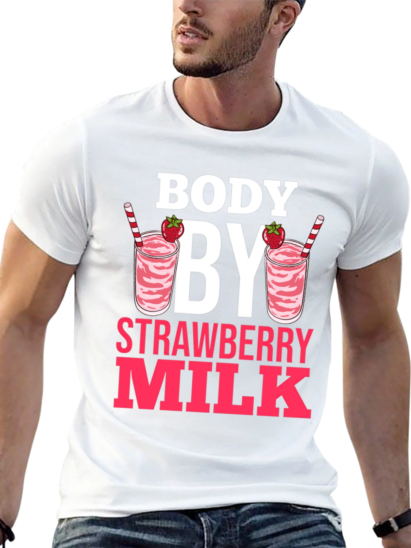 Body By Strawberry Milk Graphic Tee