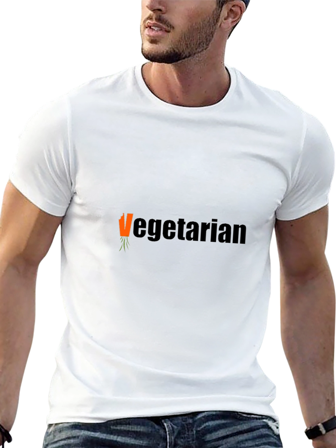 Vegetarian Carrot Graphic T-Shirt