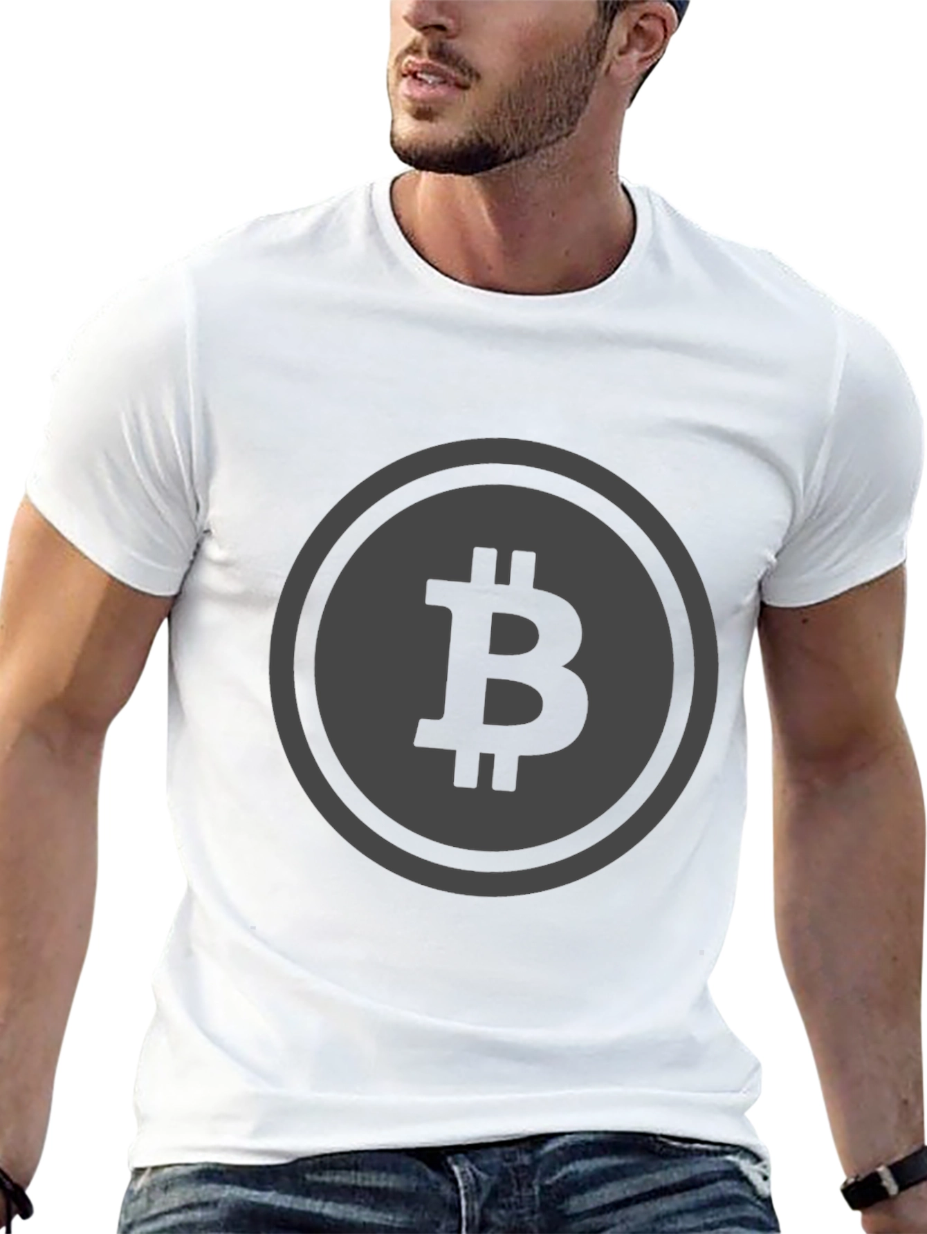 Bitcoin Logo Black T-Shirt Crypto Tee