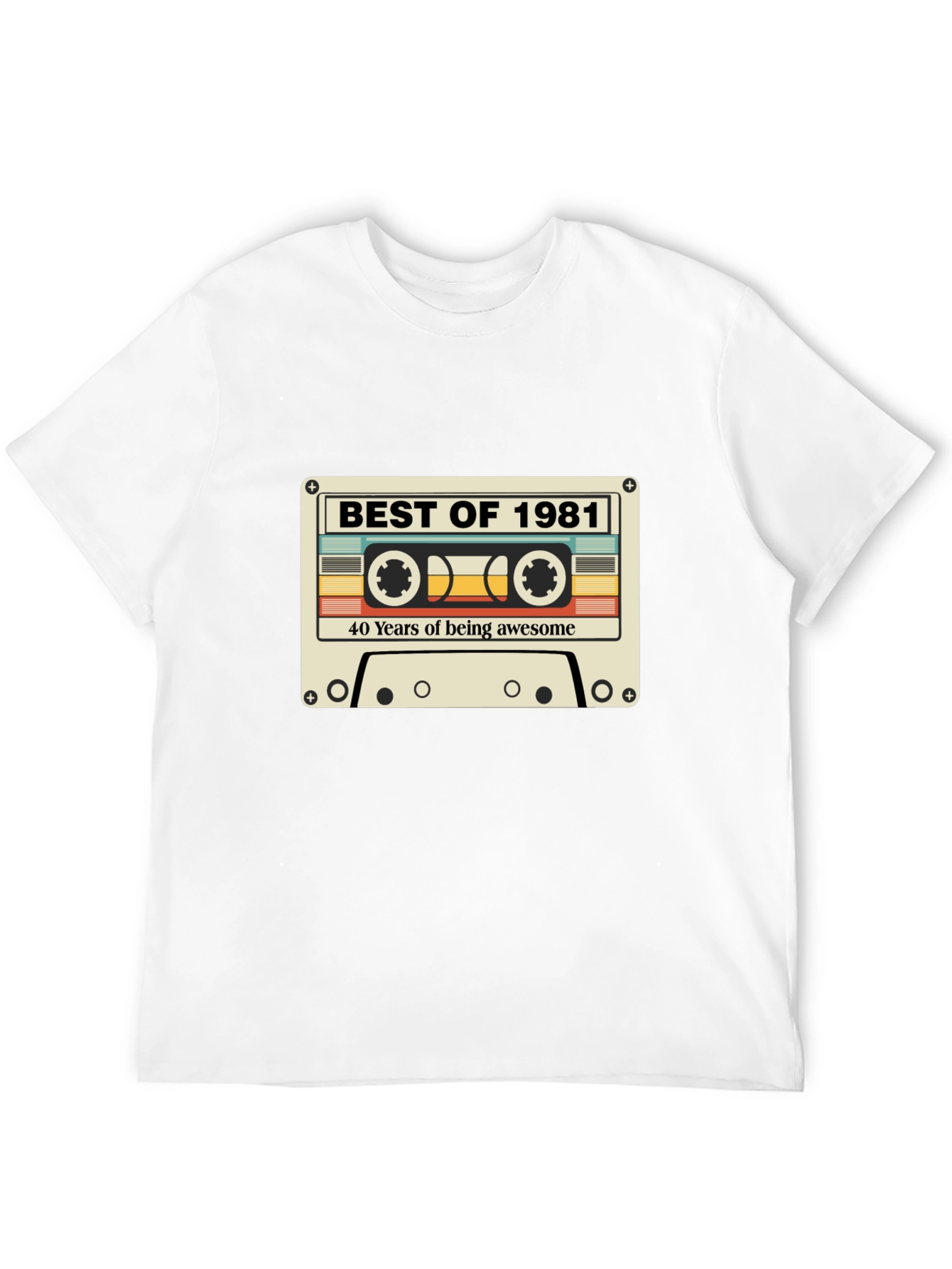Best of 1981 40th Birthday Cassette Tape T-Shirt
