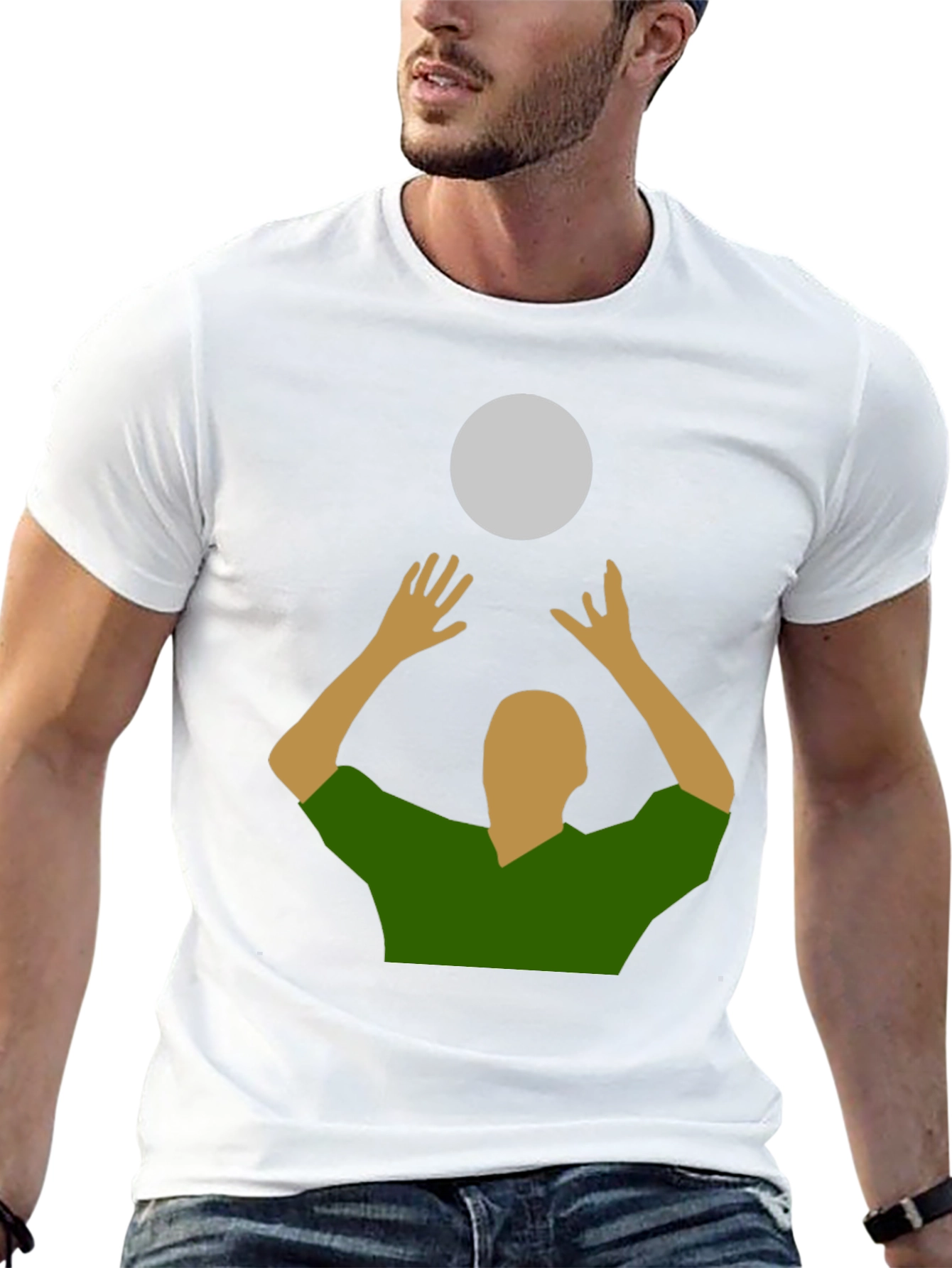 Volleyball Player Graphic T-Shirt