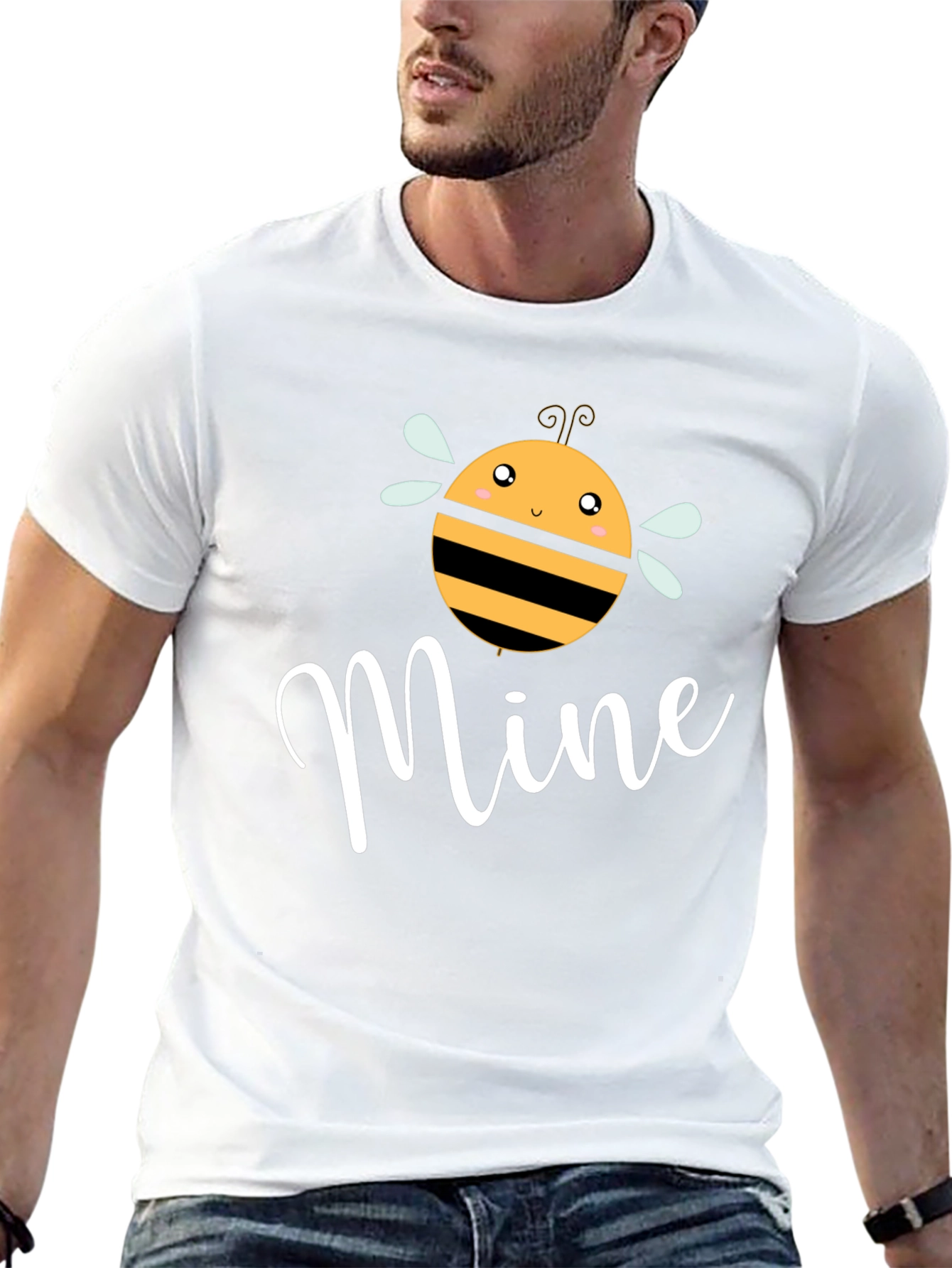 Bee Mine Graphic T-Shirt - Cute Valentines Day Tee