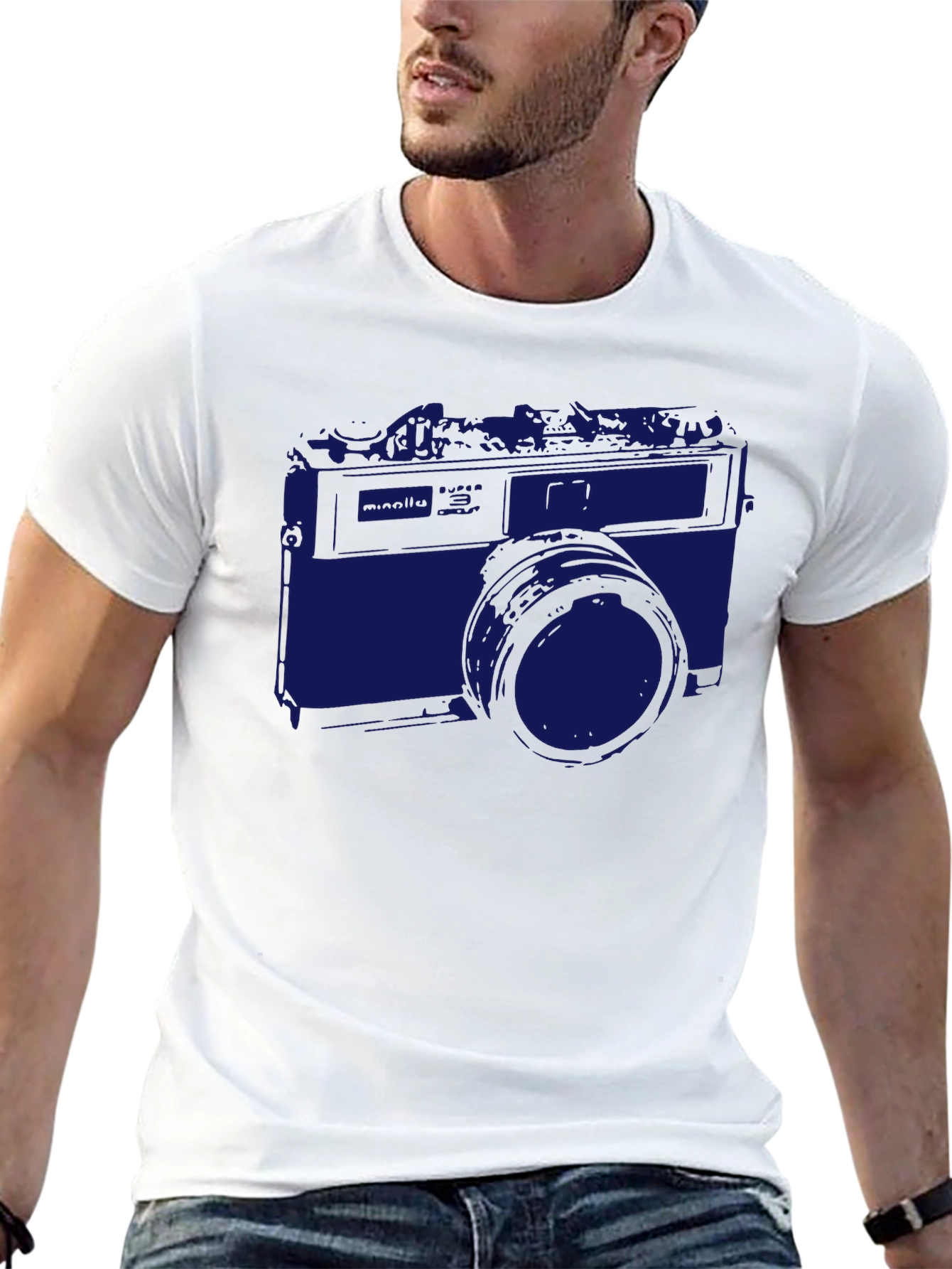 Retro Camera Graphic Tee - Classic Style
