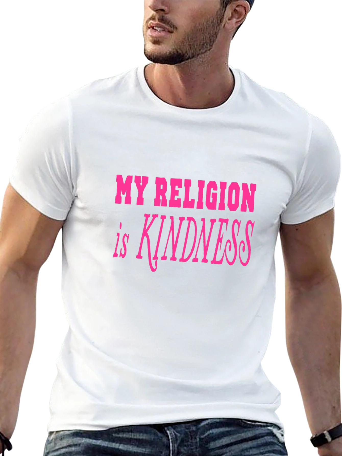 Kindness Religion Graphic Tee - Black