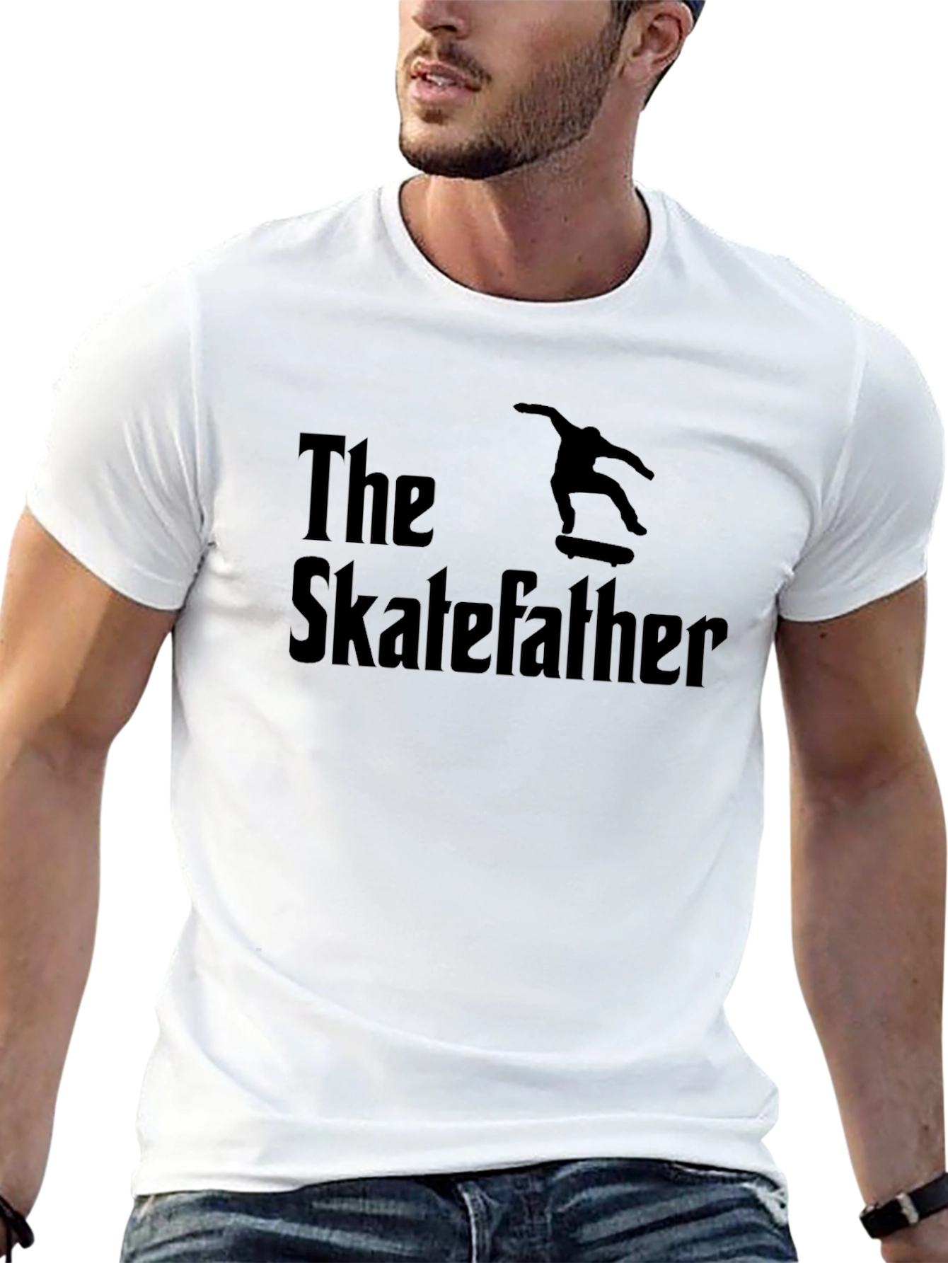 The Skatefather Black Graphic T-Shirt