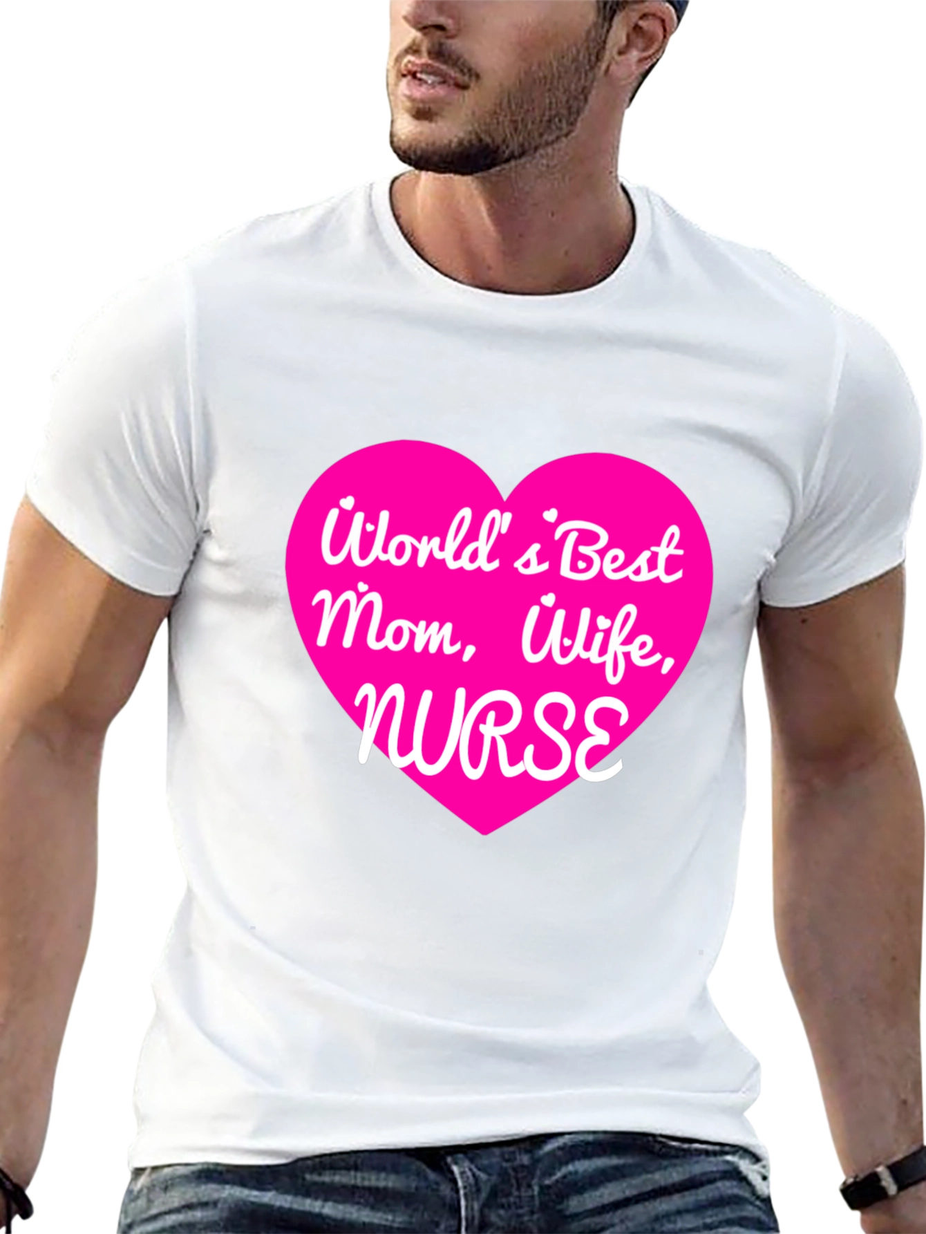 Worlds Best Mom Wife Nurse T-Shirt
