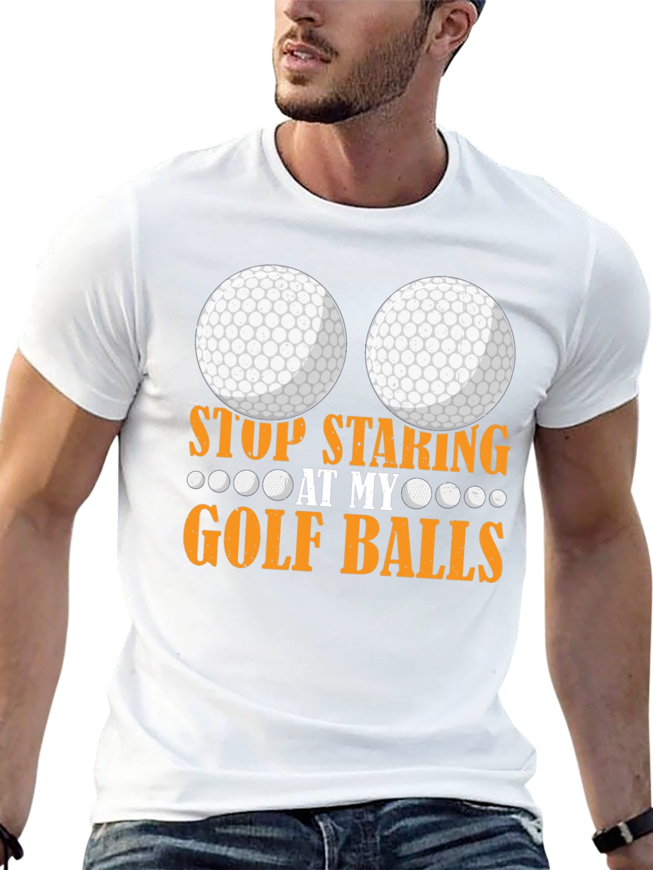 Stop Staring at My Golf Balls T-Shirt