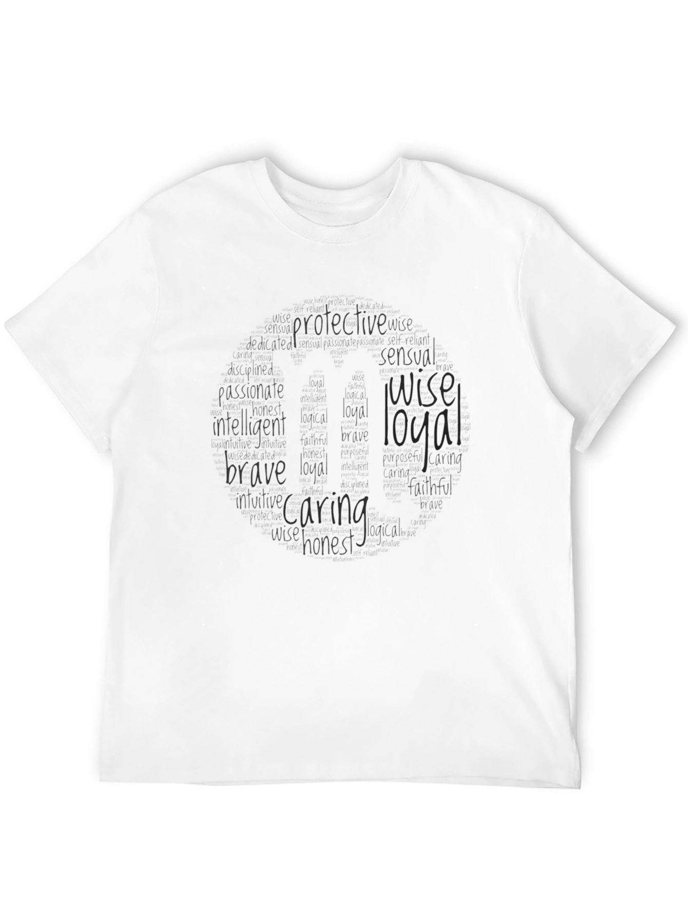 Black T-Shirt with Kind Qualities