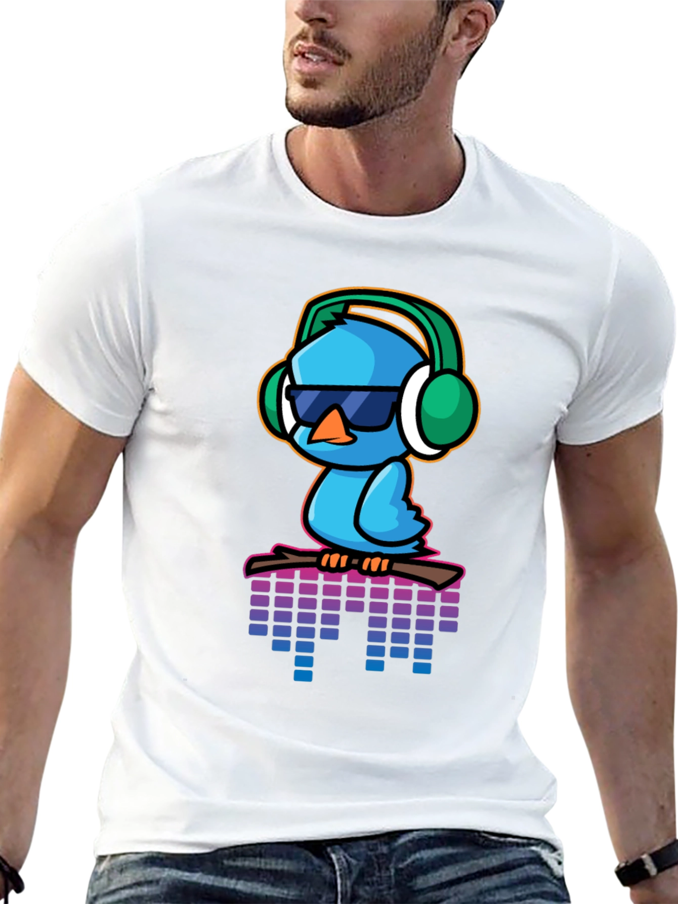 Cool Blue Bird Graphic Tee