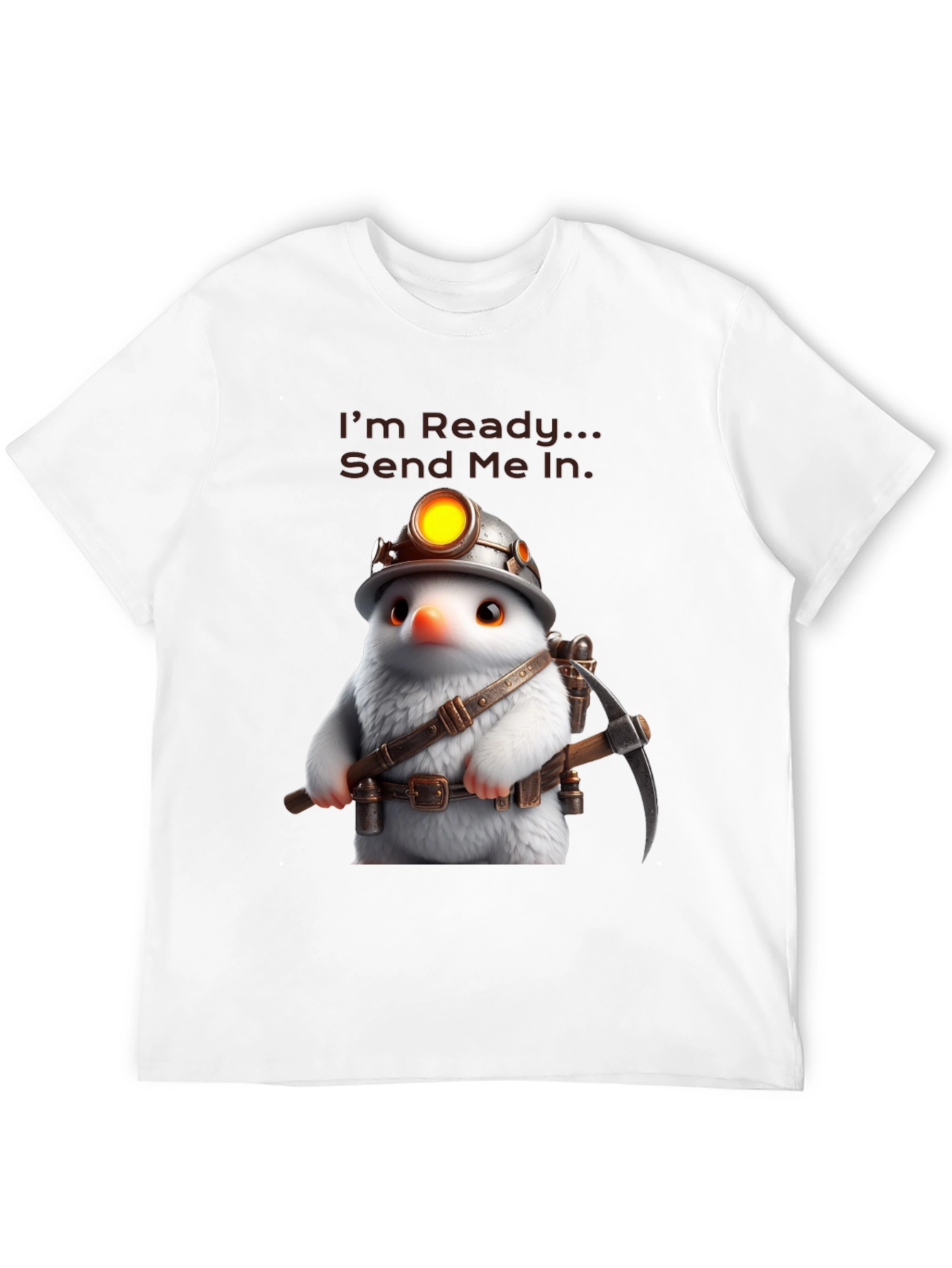 Ready Miner T-Shirt - Unique Cartoon Design