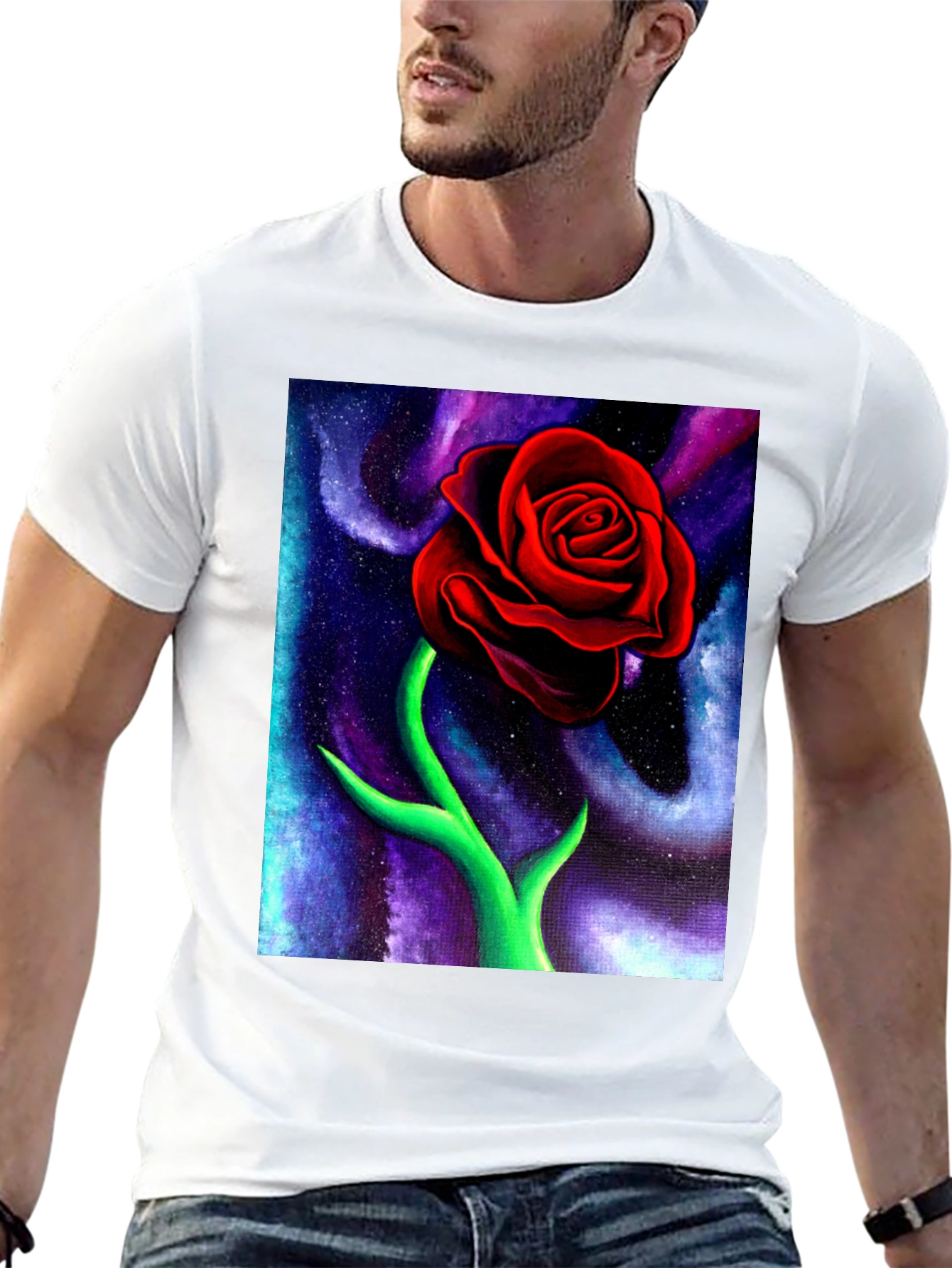 Red Rose Galaxy T-Shirt