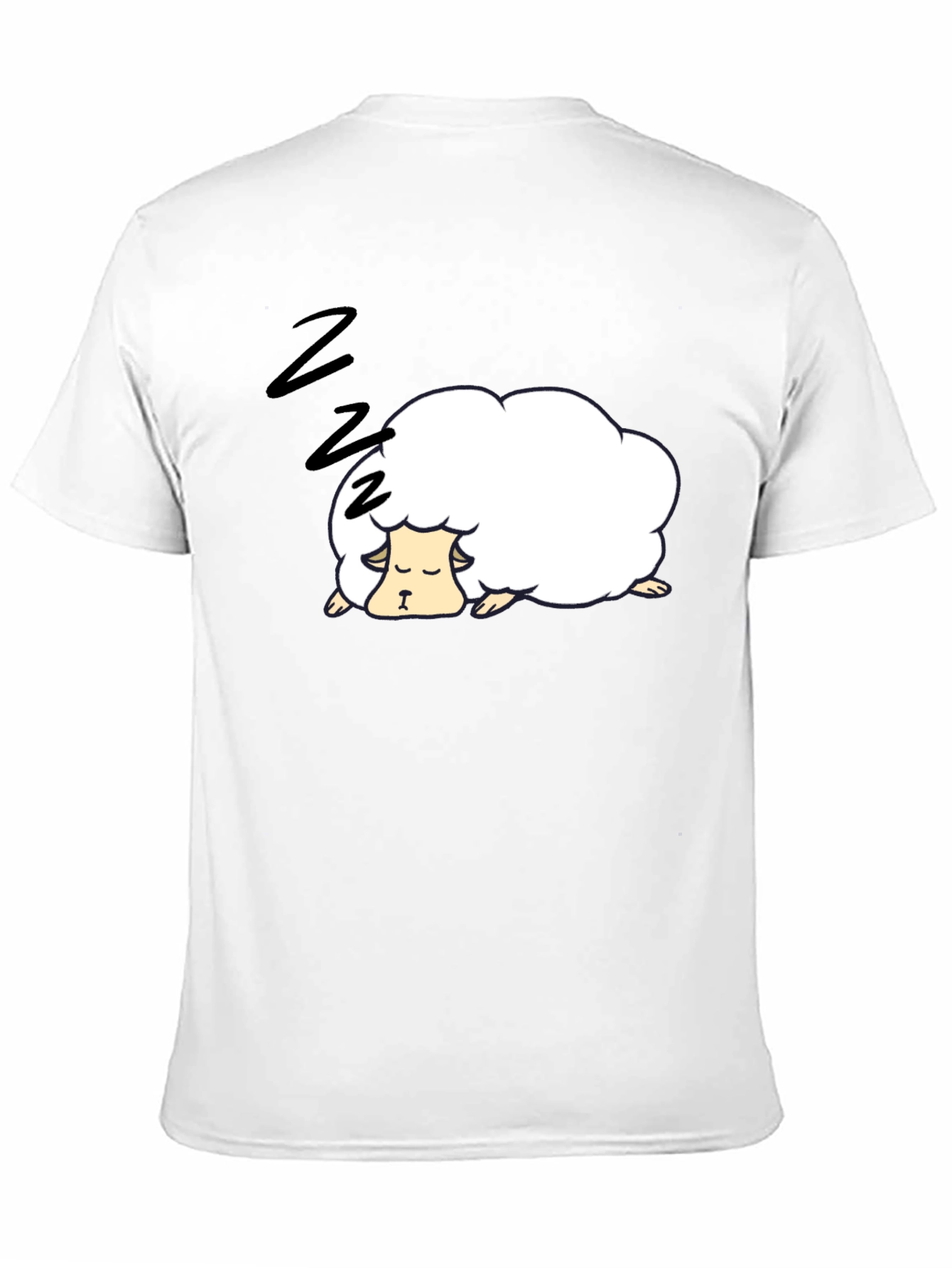 Sleepy Sheep Black T-Shirt