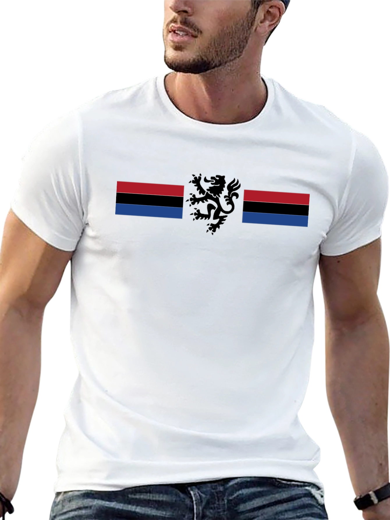 Lion Emblem Graphic Black T-Shirt