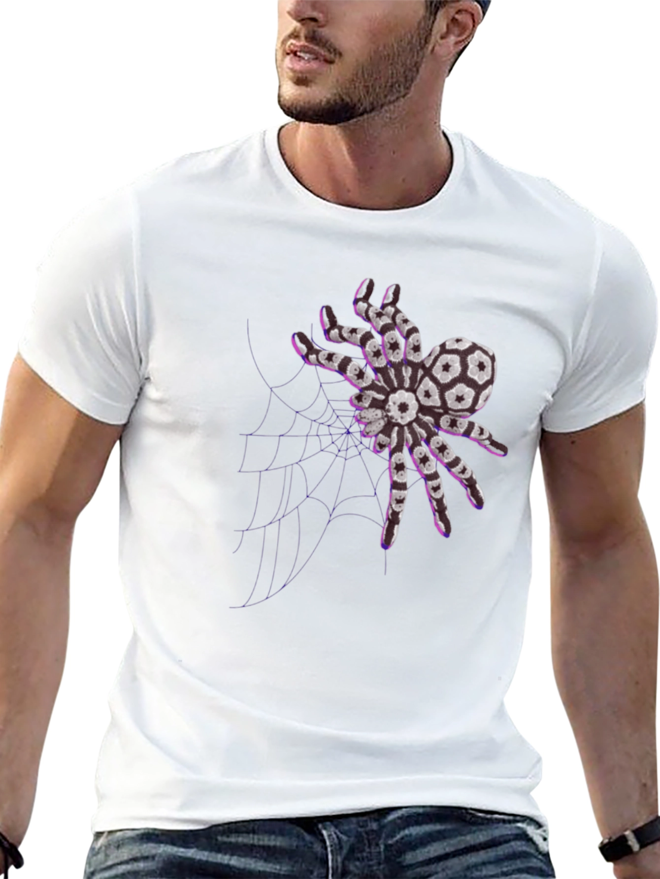 Soccer Ball Spider Graphic Tee - Unique Design