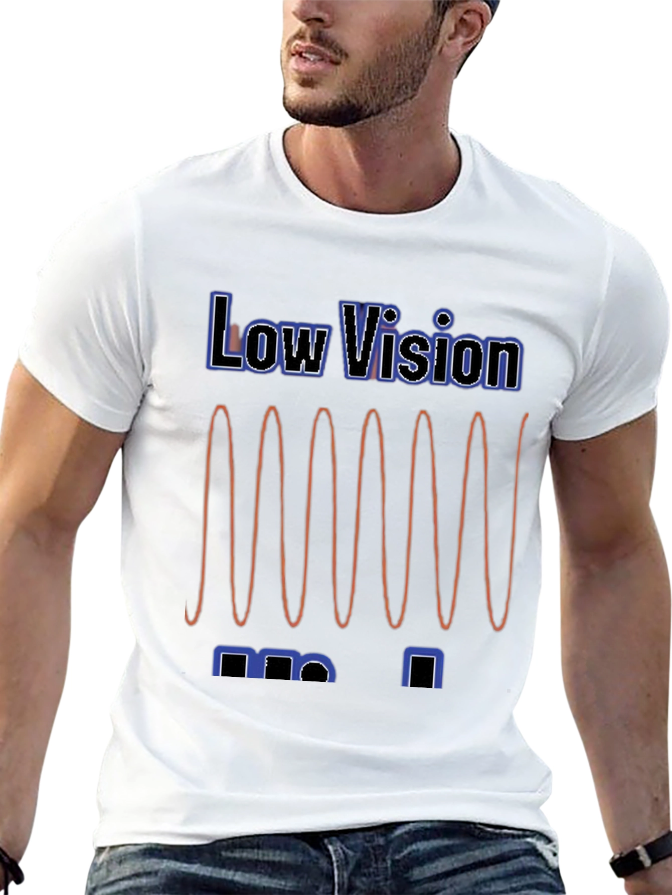 Low Vision Graphic T-Shirt - Visually Impaired Awareness Tee