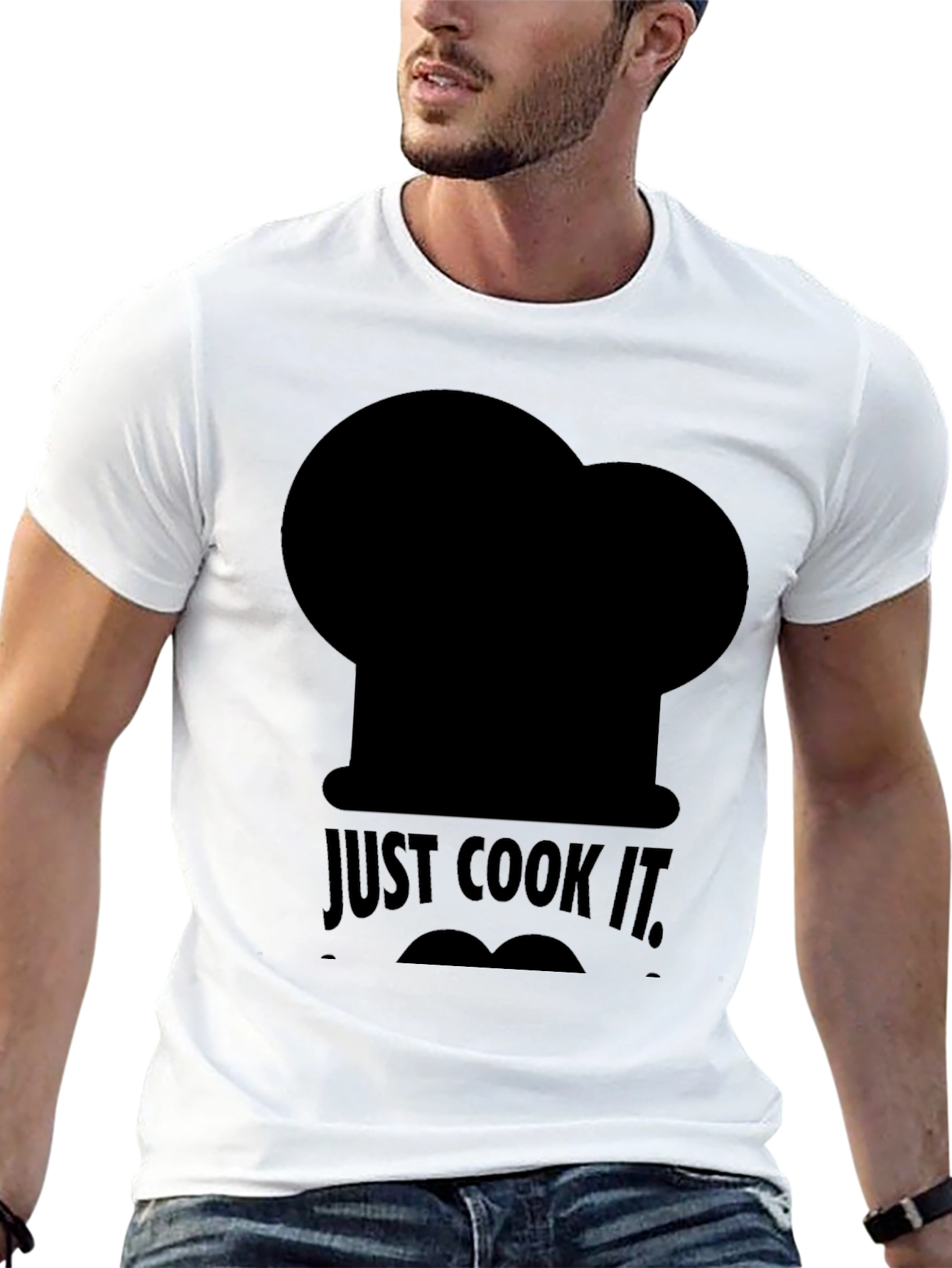 Just Cook It Mens Black T-Shirt