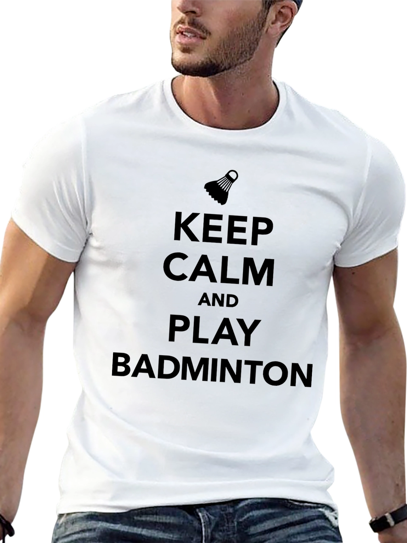 Keep Calm and Play Badminton T-Shirt
