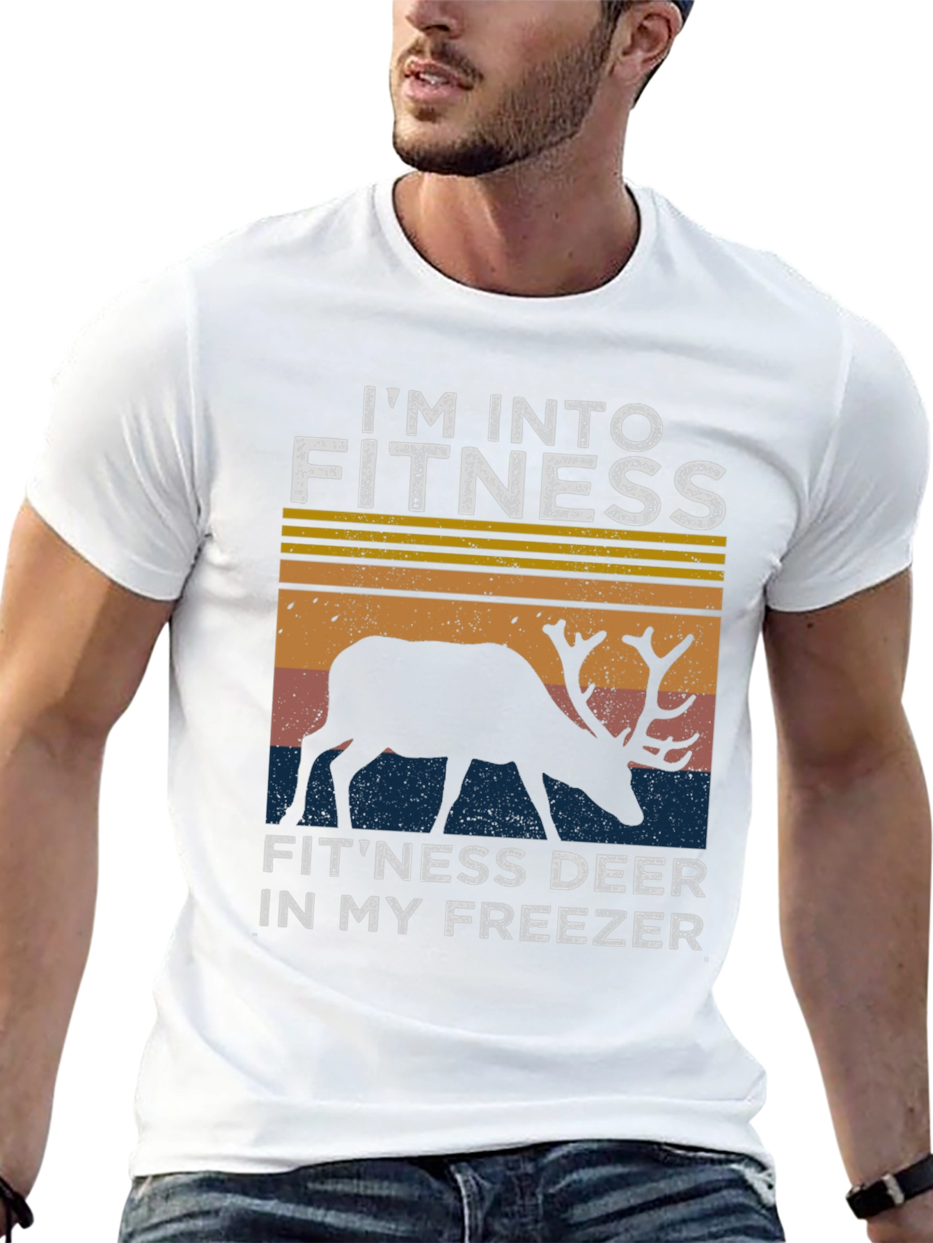 Fitness Deer T-Shirt: Im Into Fitness
