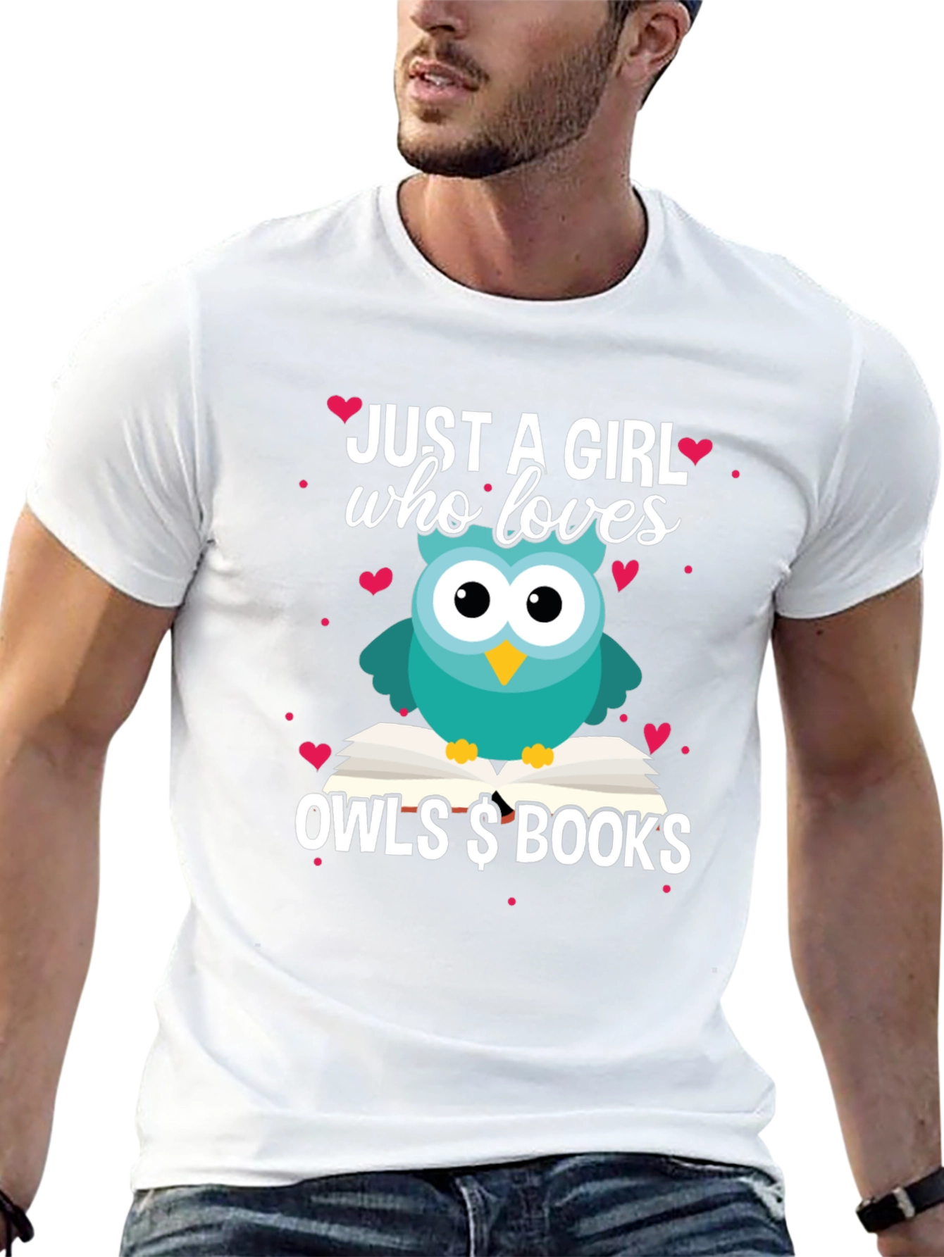 Just A Girl Who Loves Owls & Books T-Shirt