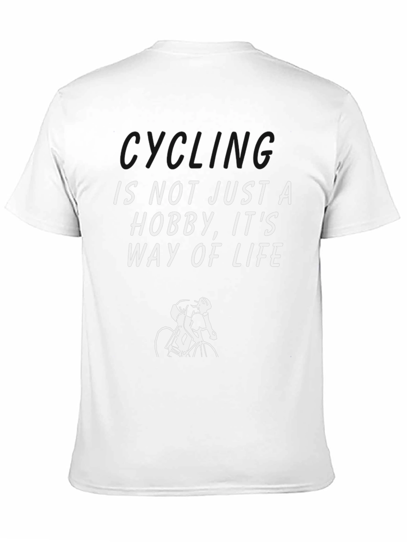 Cycling: Way of Life Black Graphic Tee