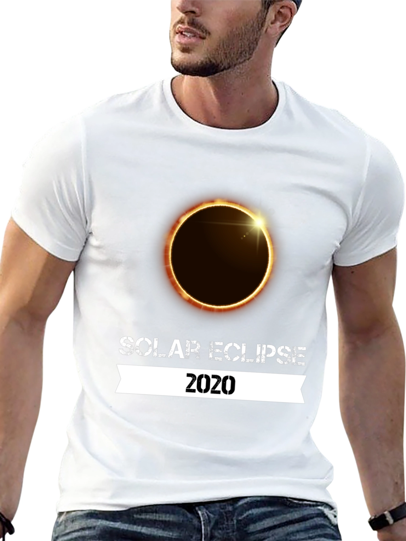 Solar Eclipse 2020 Graphic T-Shirt - Black