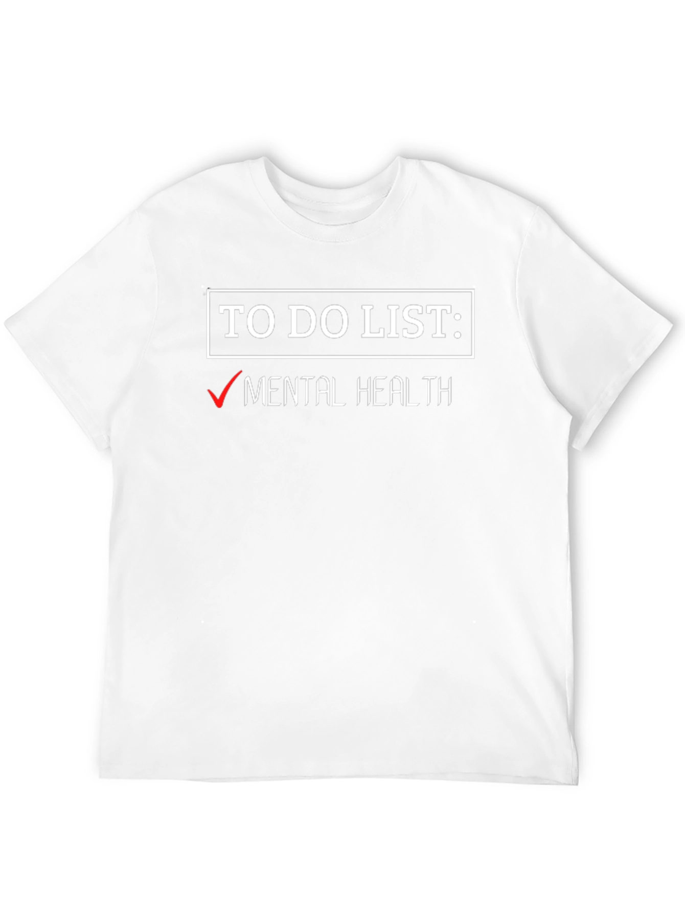 Mental Health To-Do List Graphic Tee