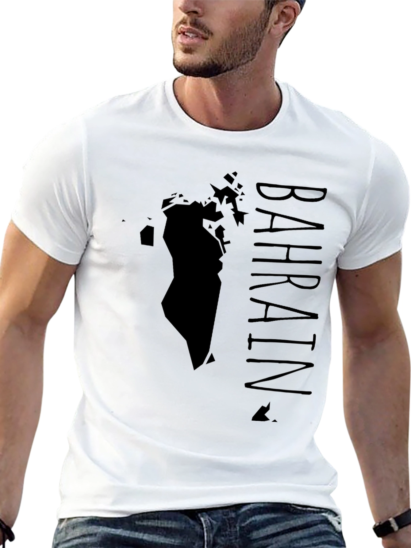 Bahrain Map T-Shirt - Stylish Country Pride Tee