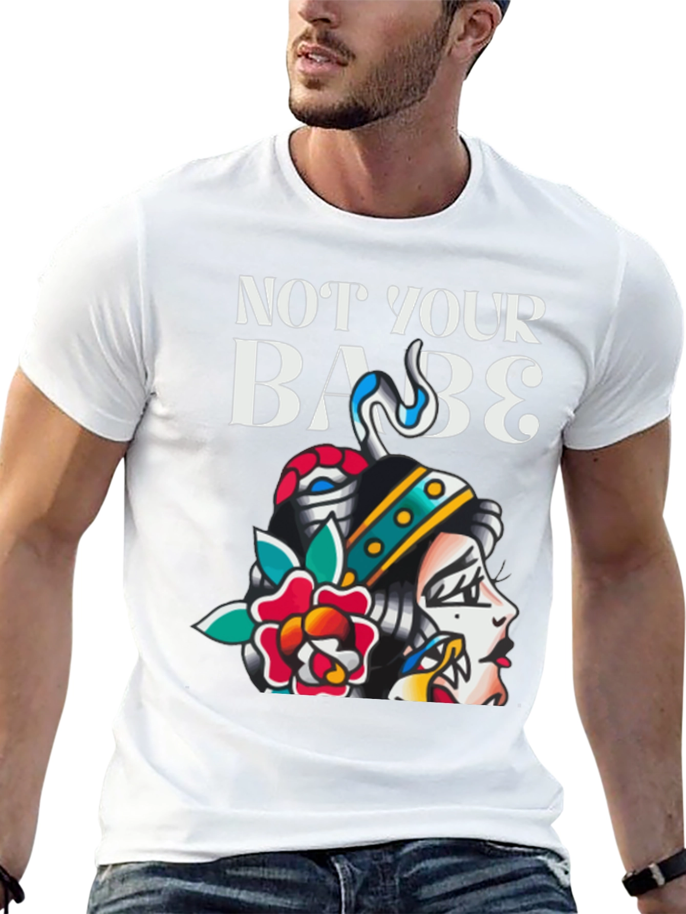 Not Your Babe Tattoo Graphic T-Shirt