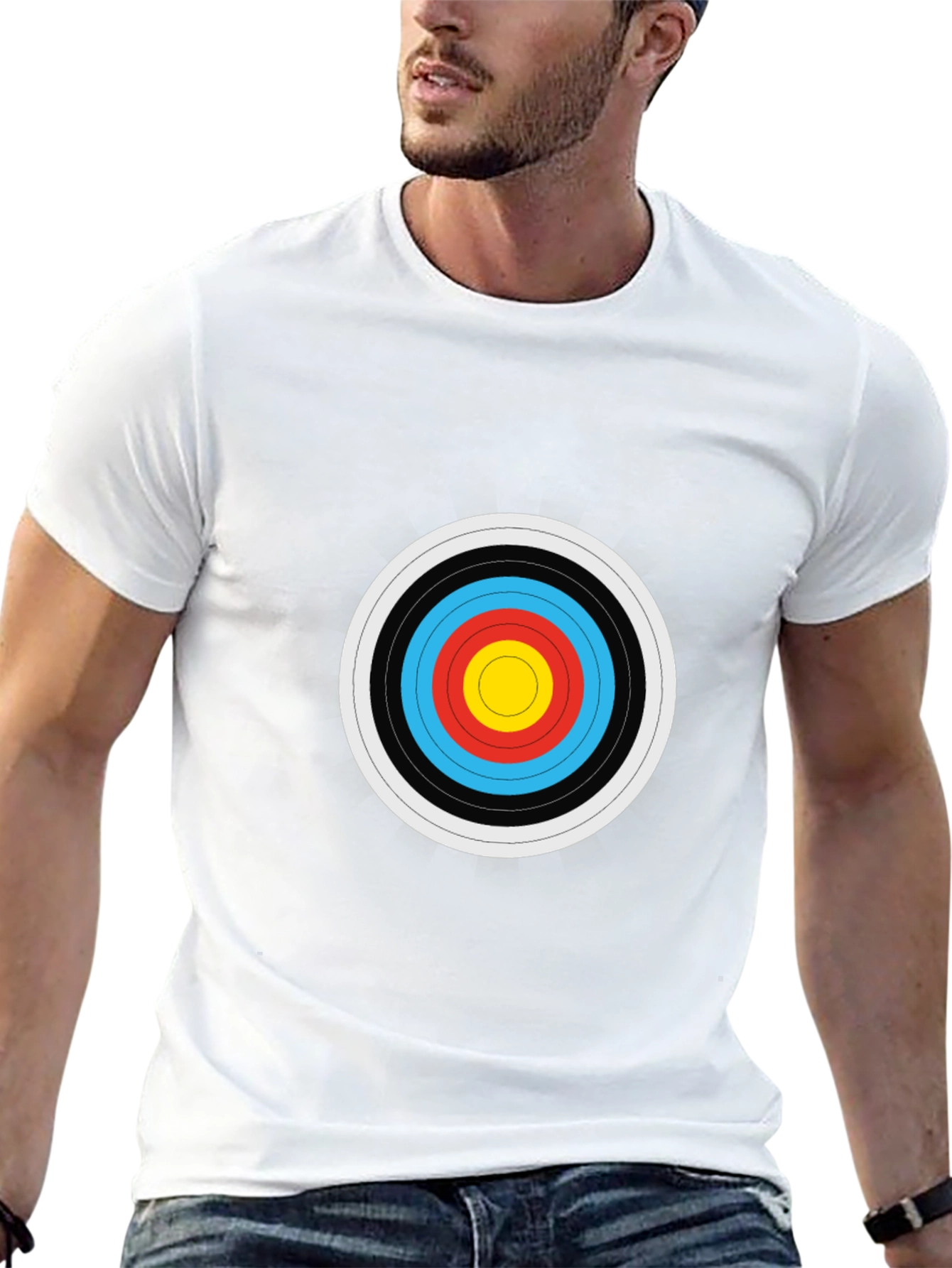 Target Print Black T-Shirt